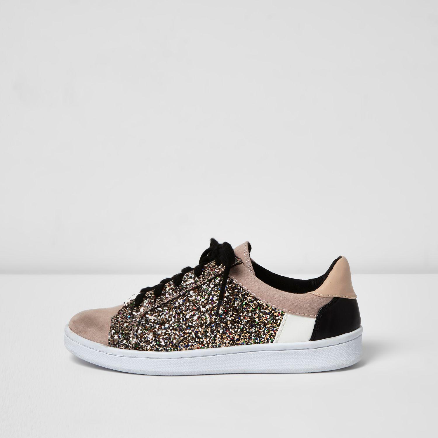 river island pink trainers