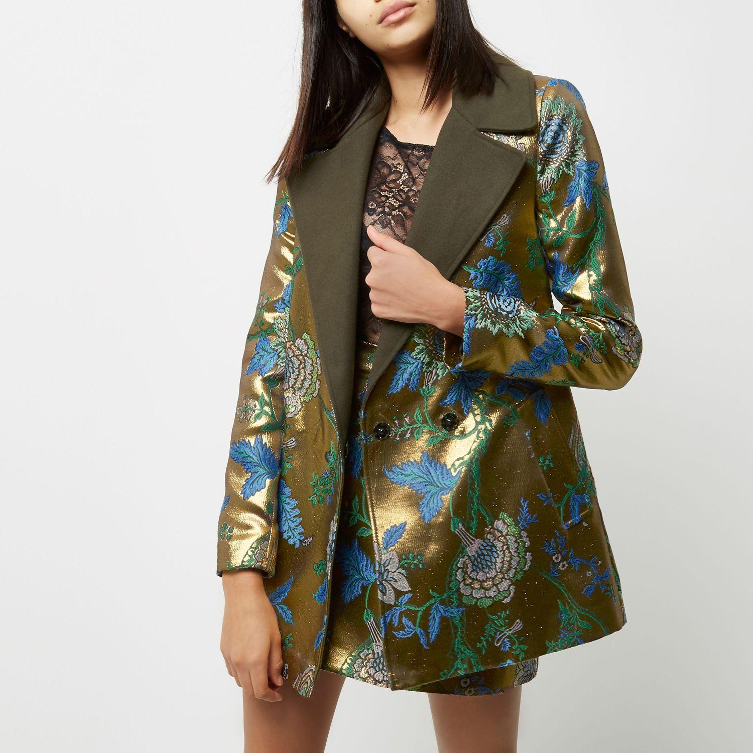 river island floral jacket