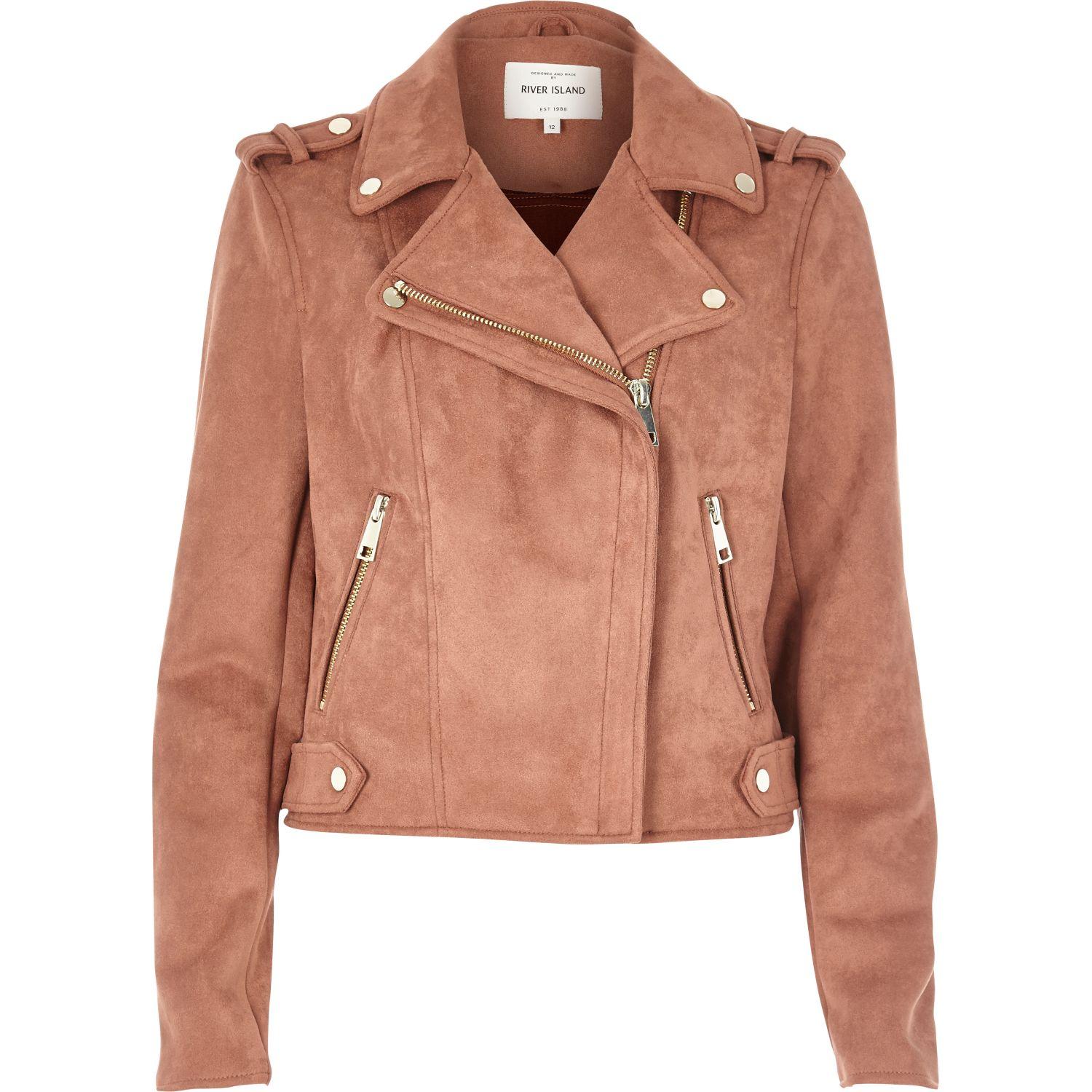 dusty pink suede jacket