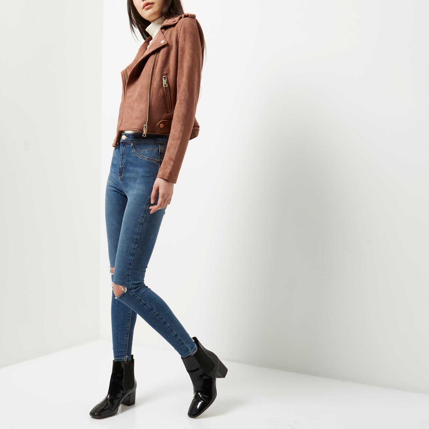 dusky pink biker jacket