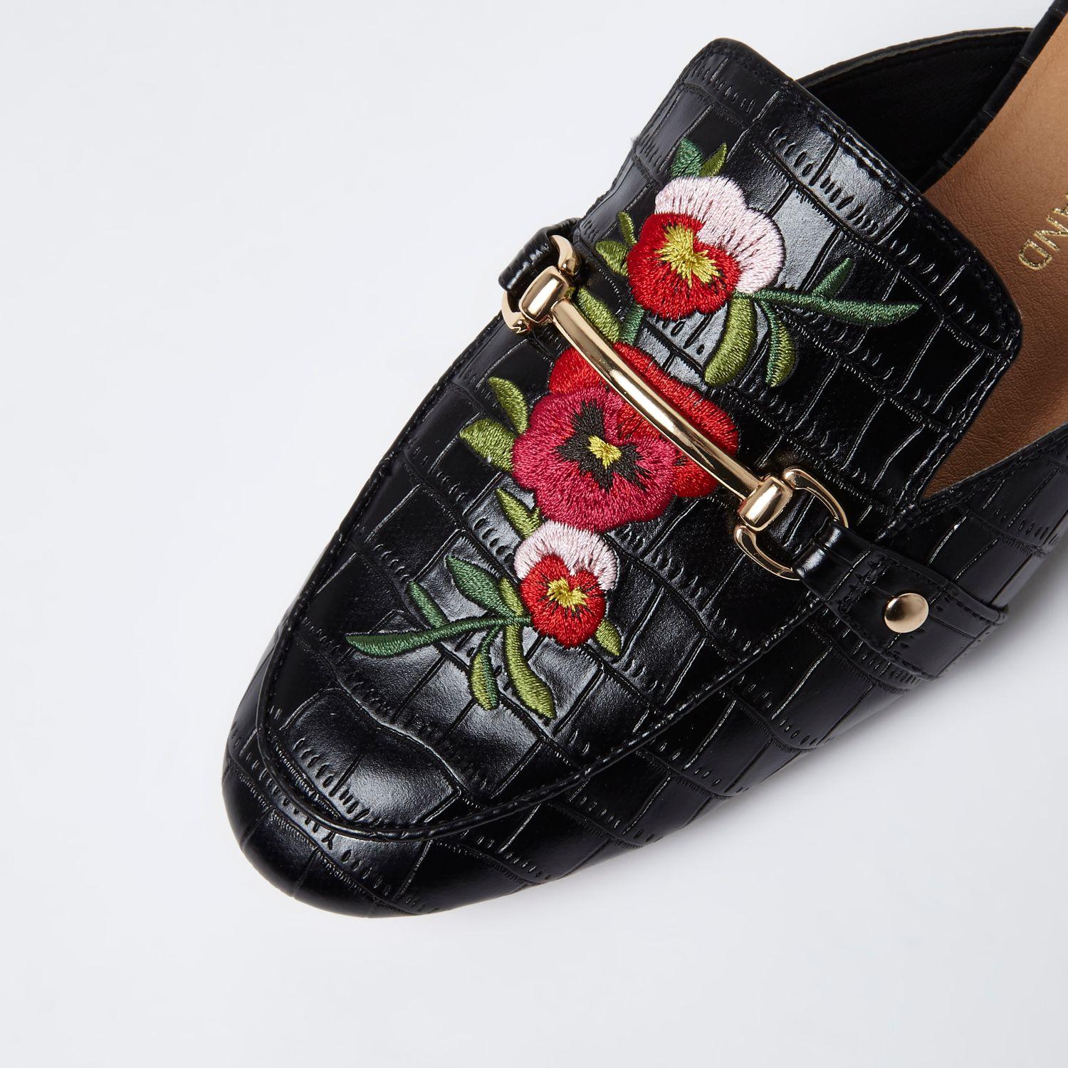 river island backless loafers