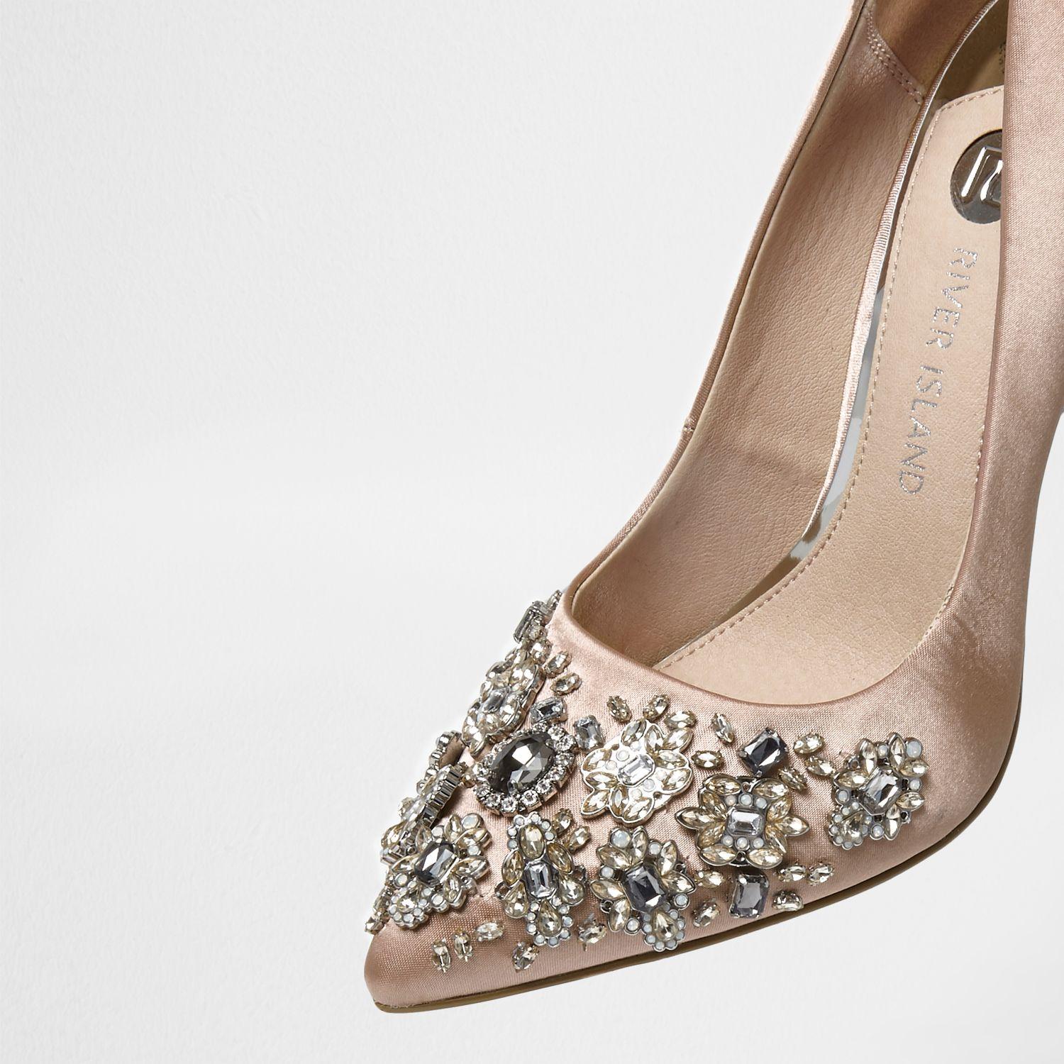embellished court heels