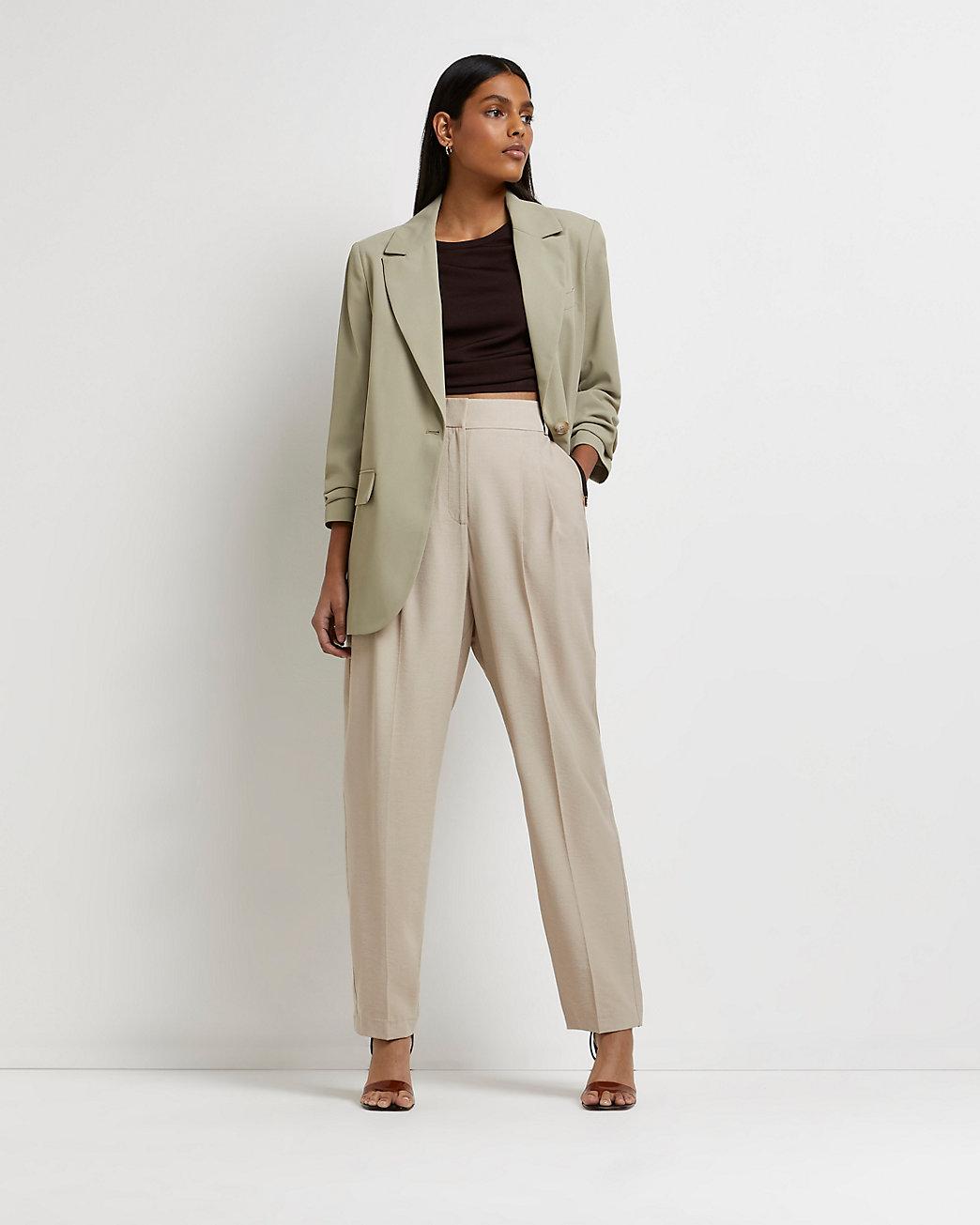 Tan longline blazer Clearance
