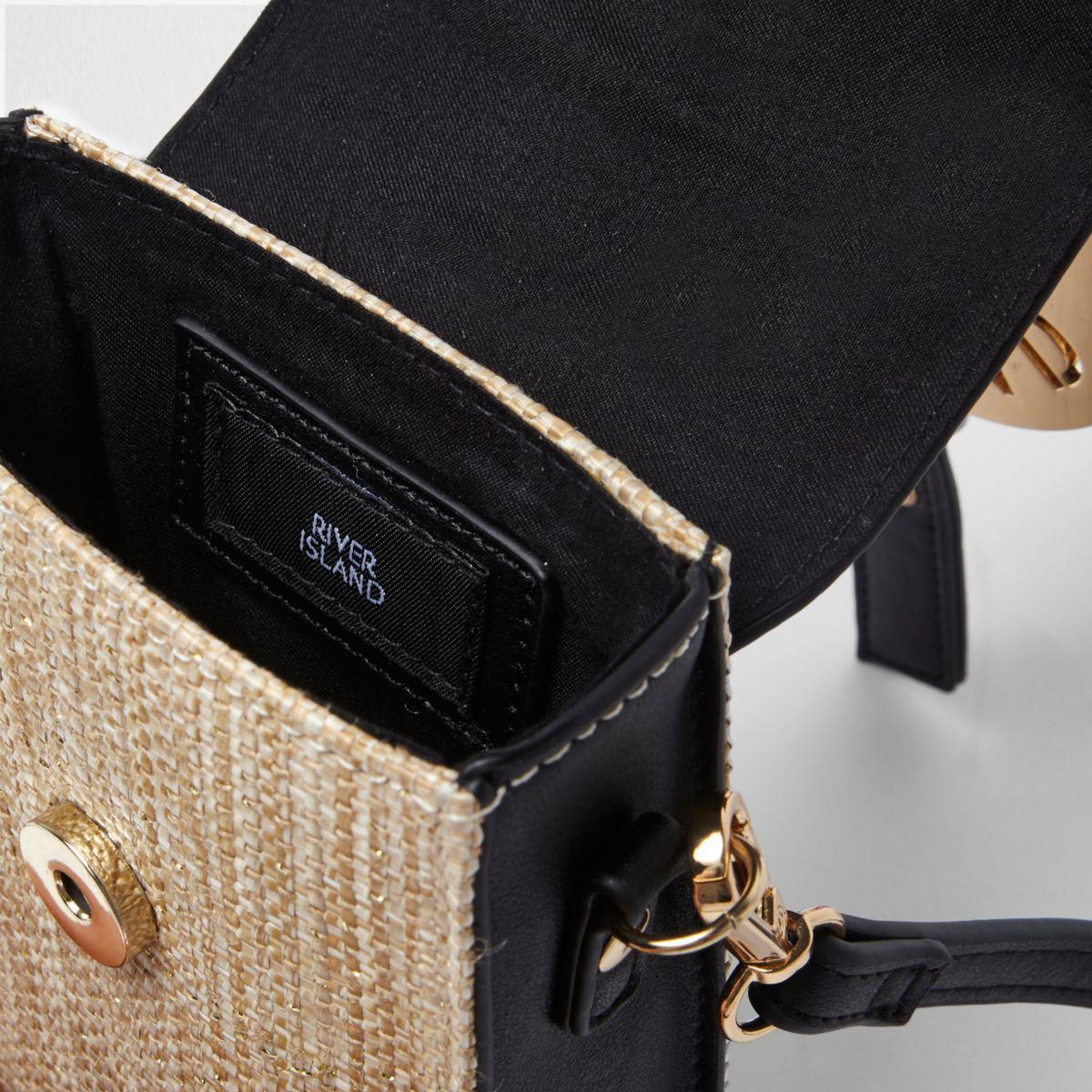 River Island Woven Small Tote Bag IUCN Water