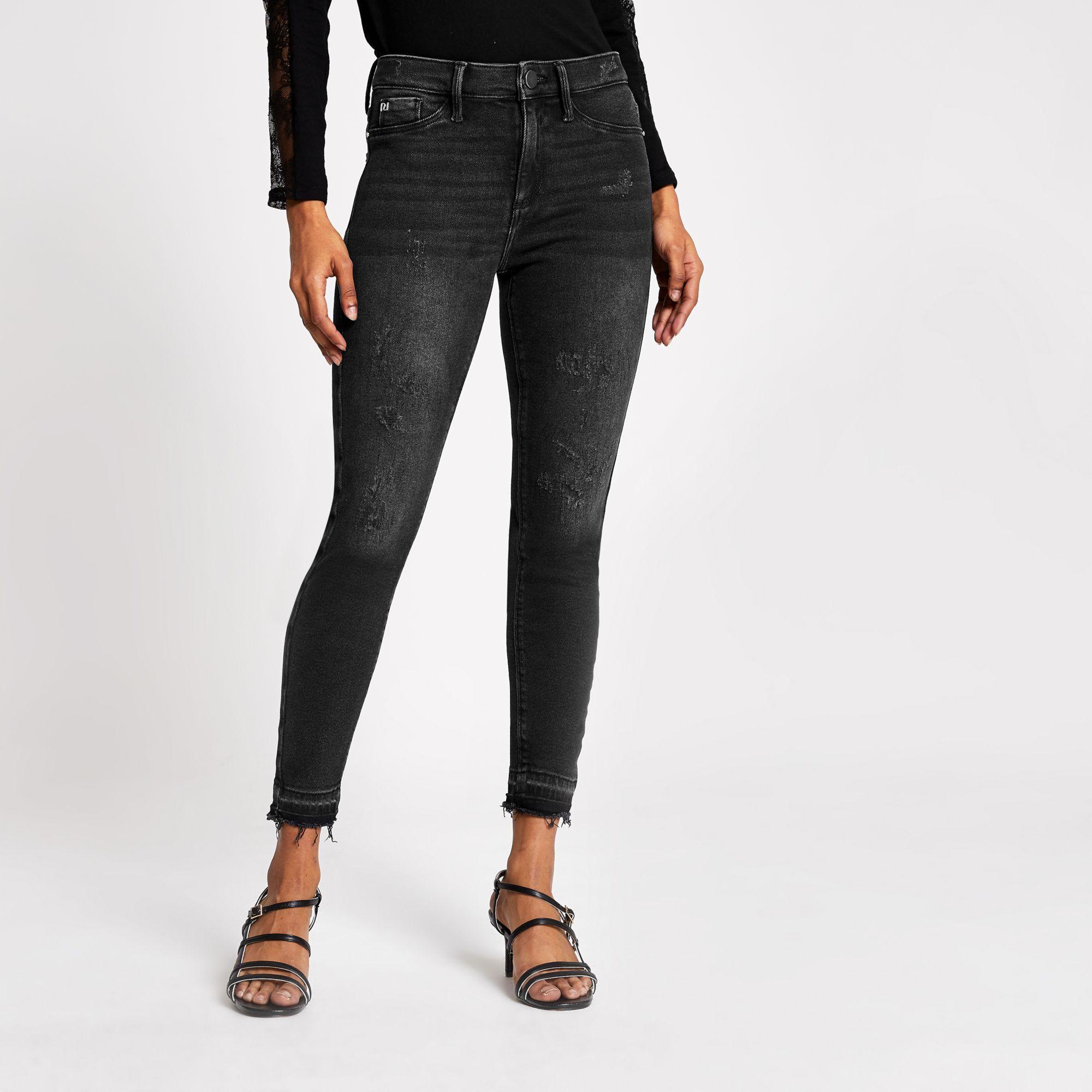 petite black jeggings