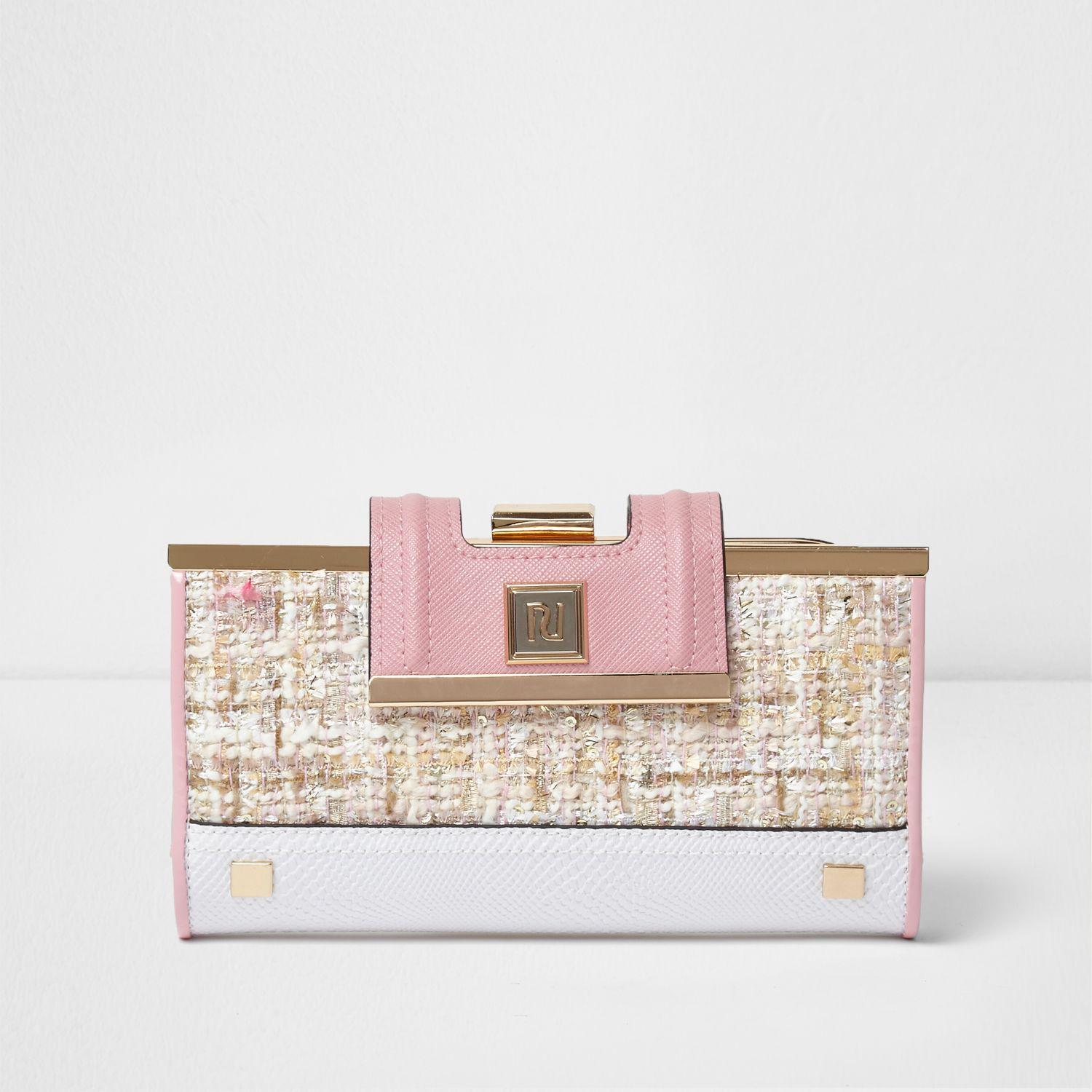 river island tweed bag