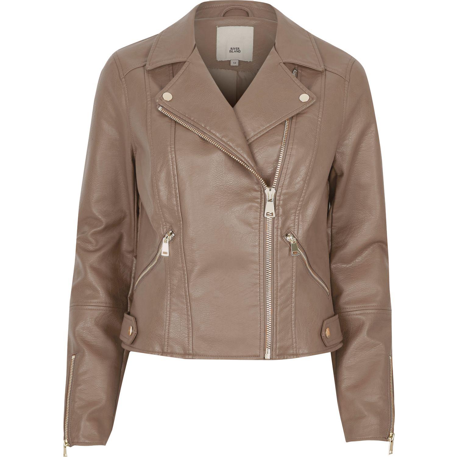 River Island Leather Zip Biker Trousers River Island Leather Zip Biker Trousers
