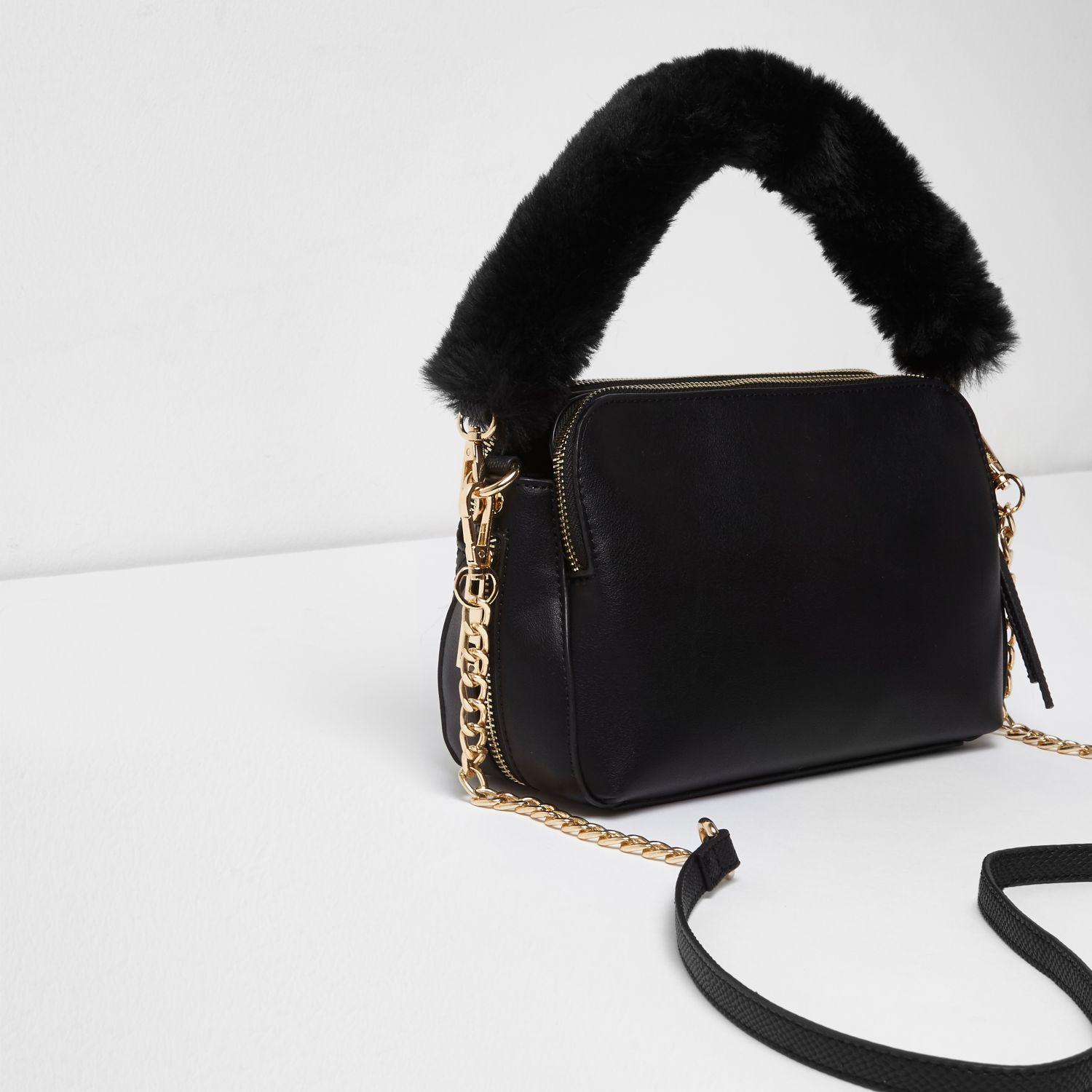 Black Quilted Bag River Island Keweenaw Bay Indian Community