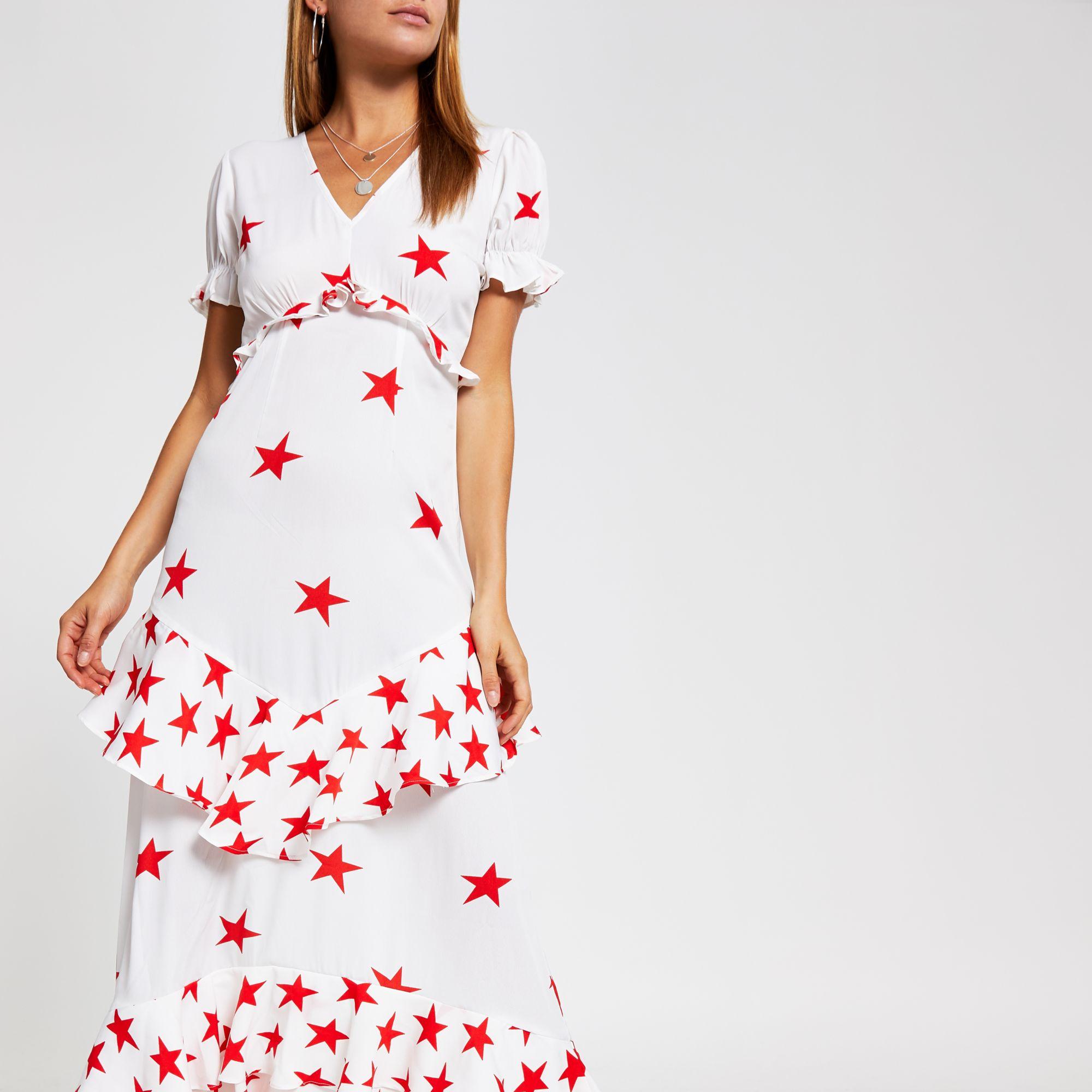 river island star dress