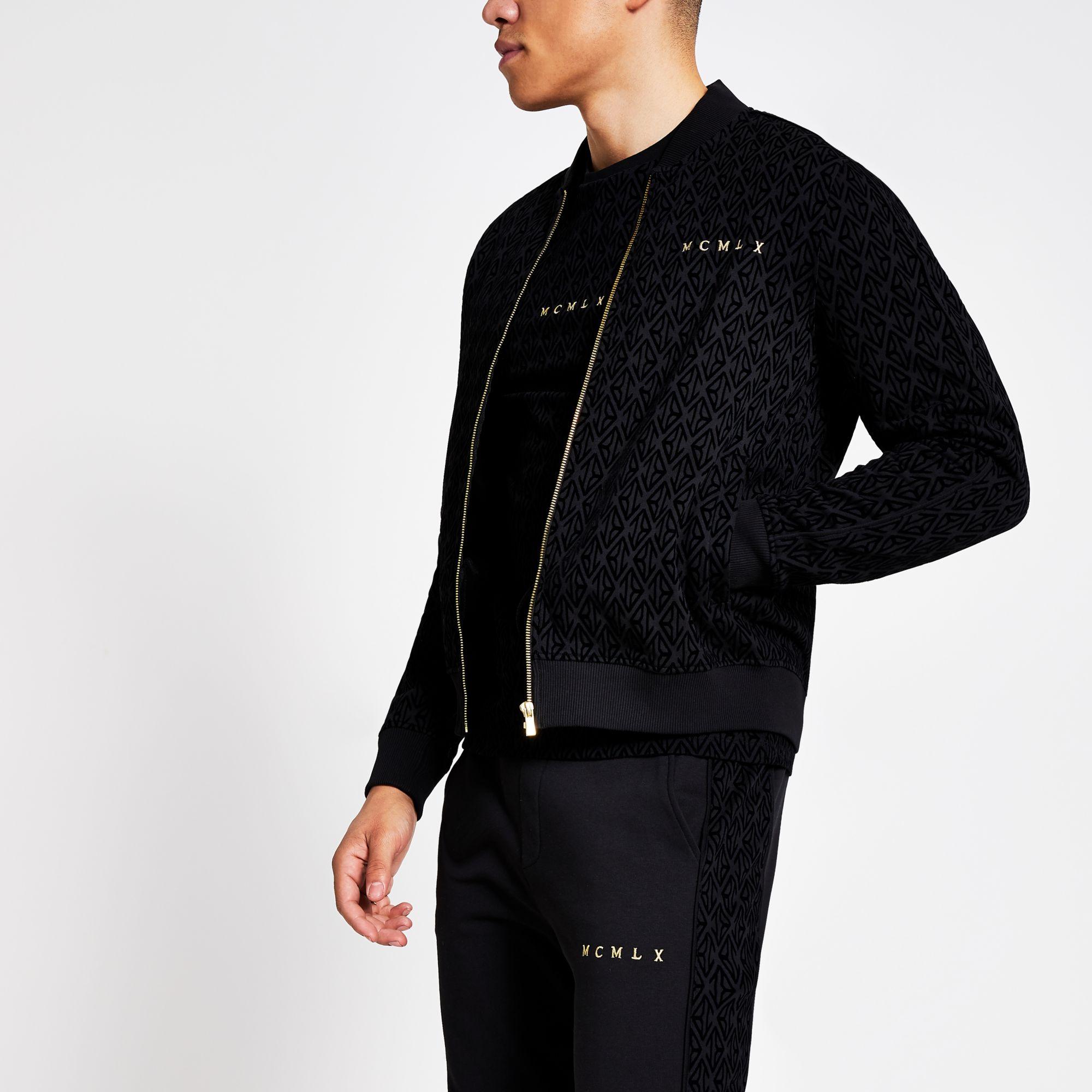 black velour jacket