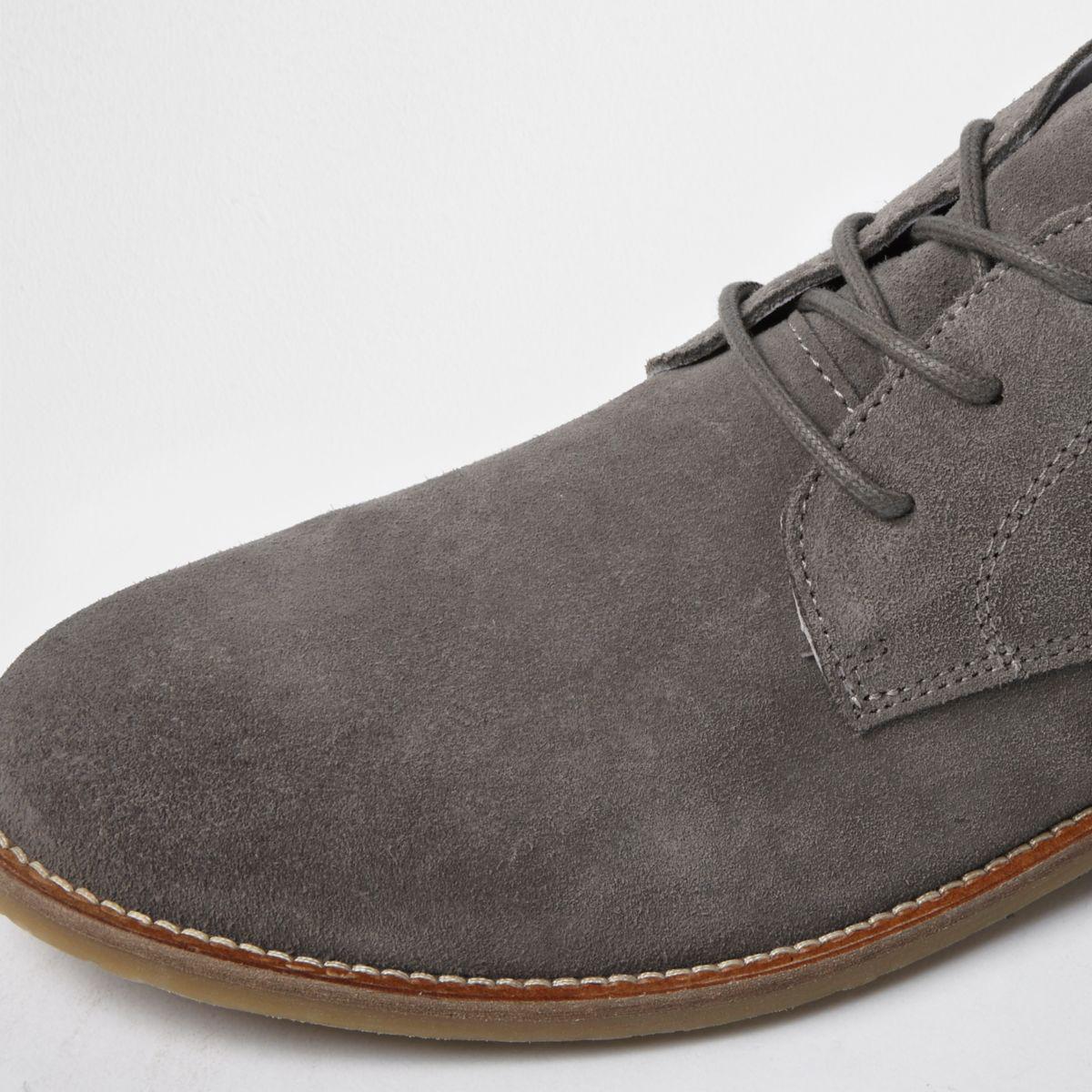 river island leather desert boots in light brown