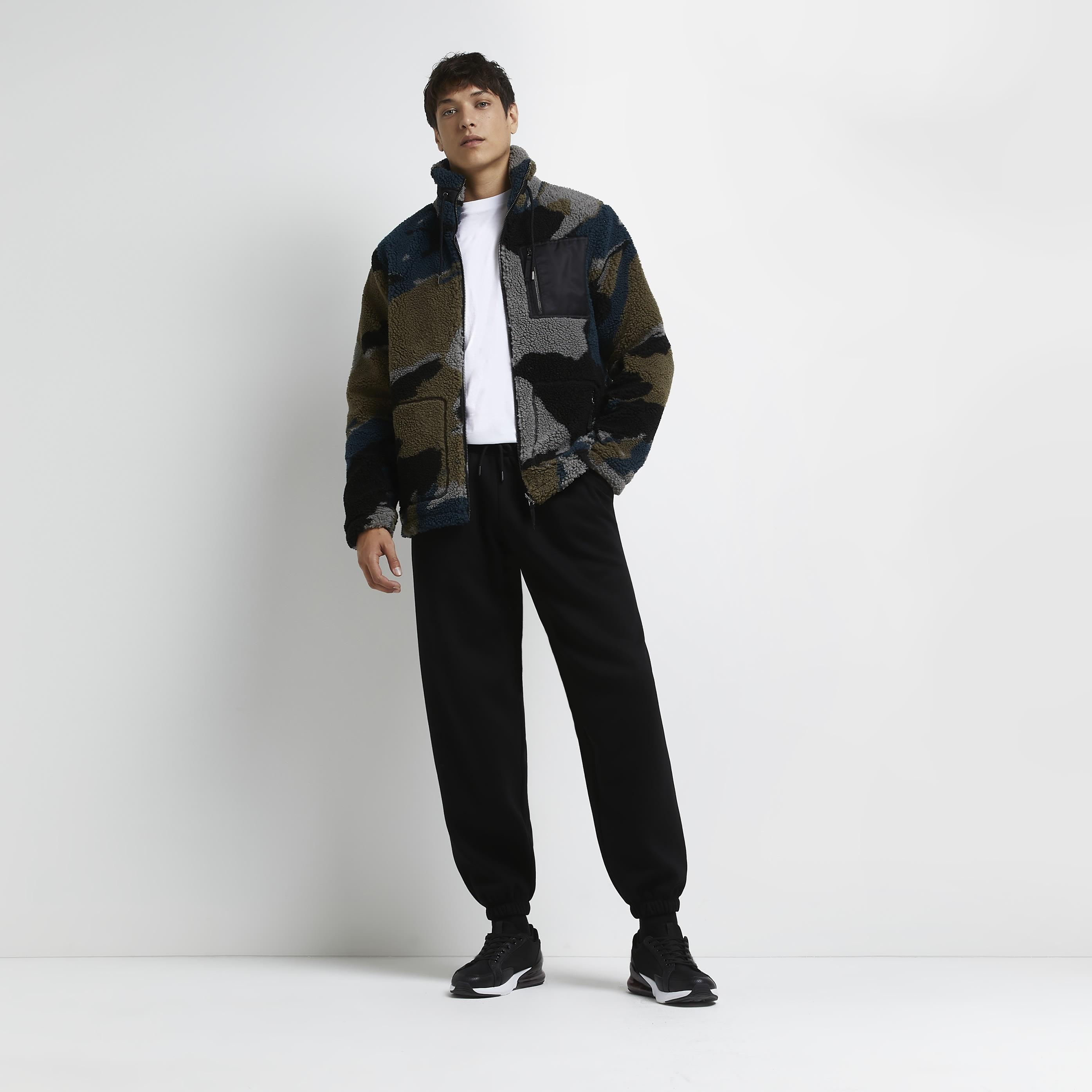 River island shop camo jacket