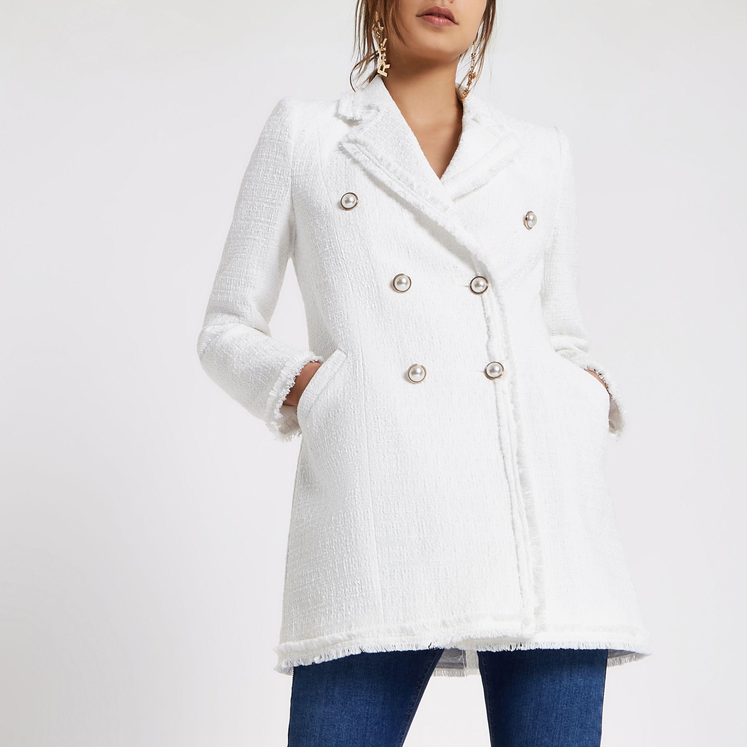 River island 2025 white jacket