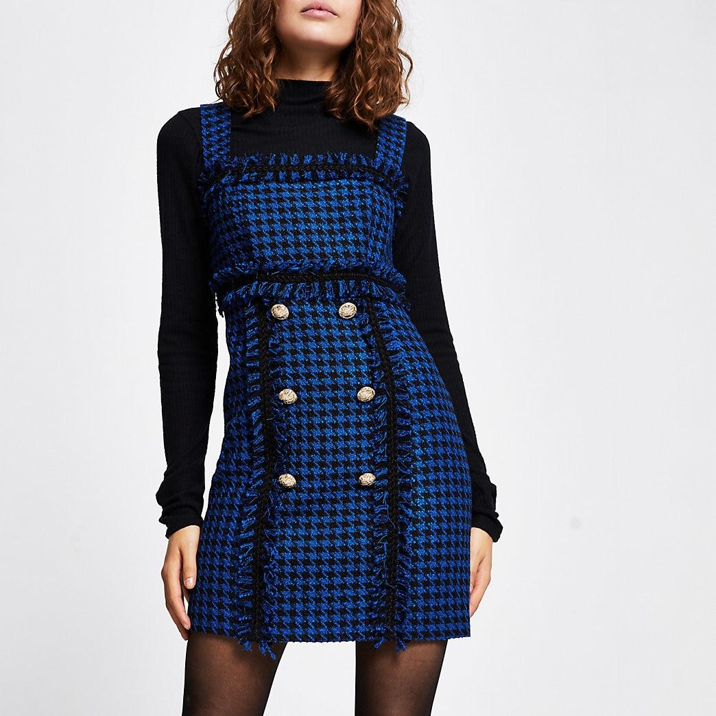 dogtooth mini dress