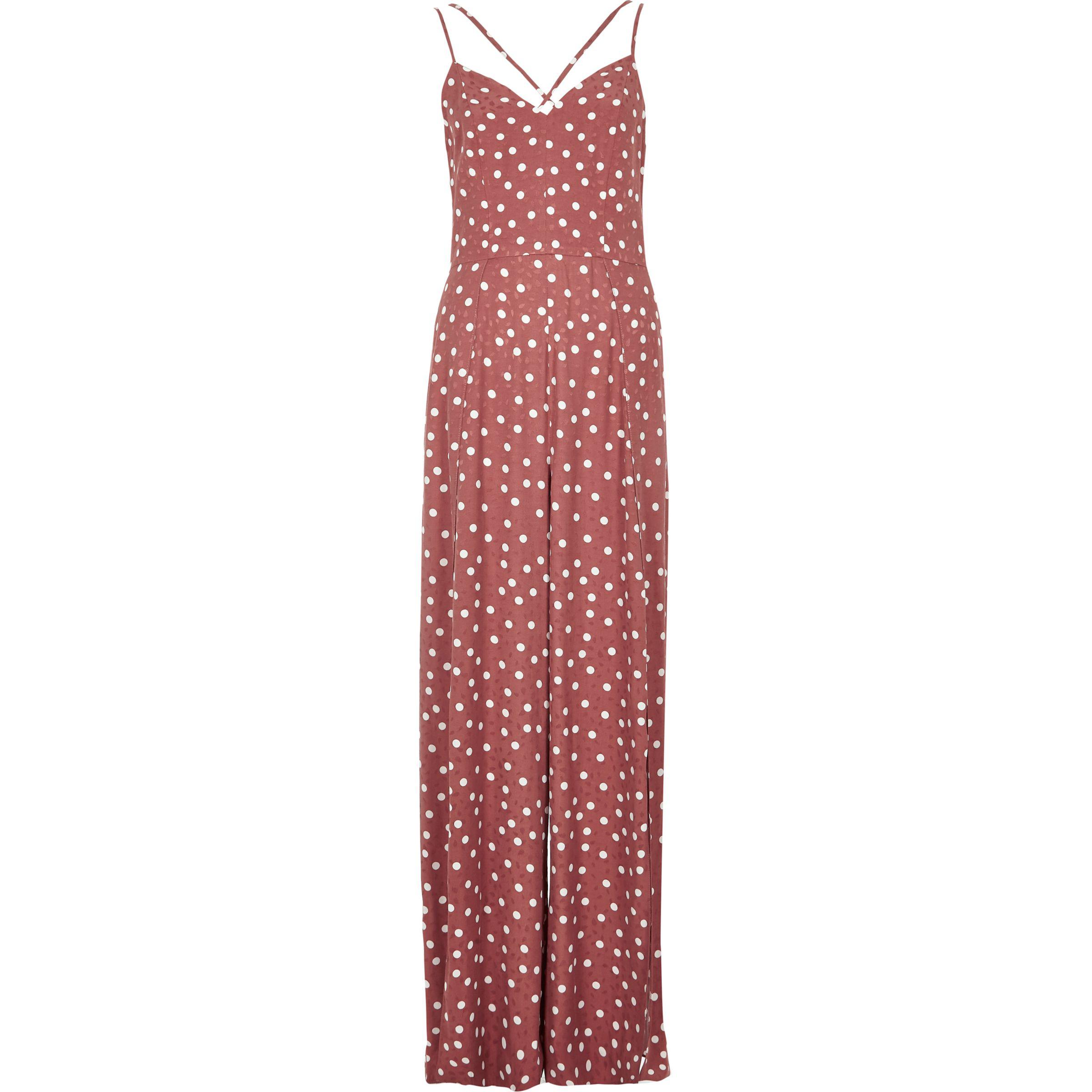 river island spot jumpsuit