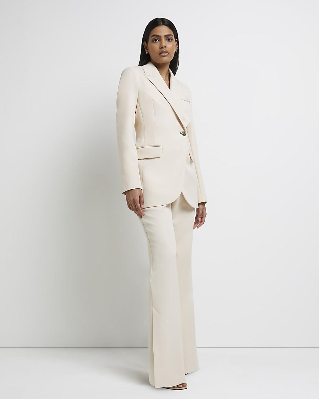 Cream tailored store jacket ladies