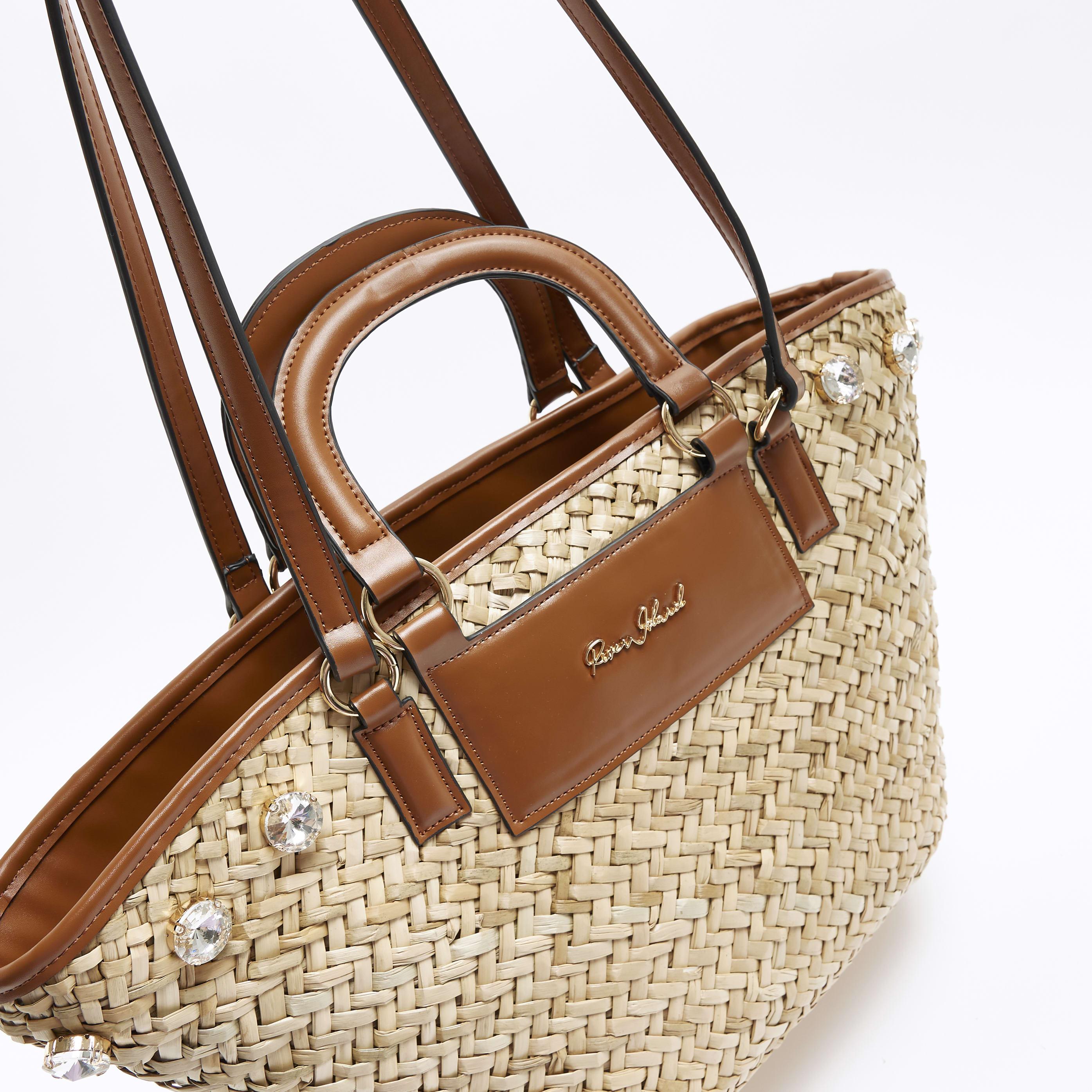 River island hotsell straw bag