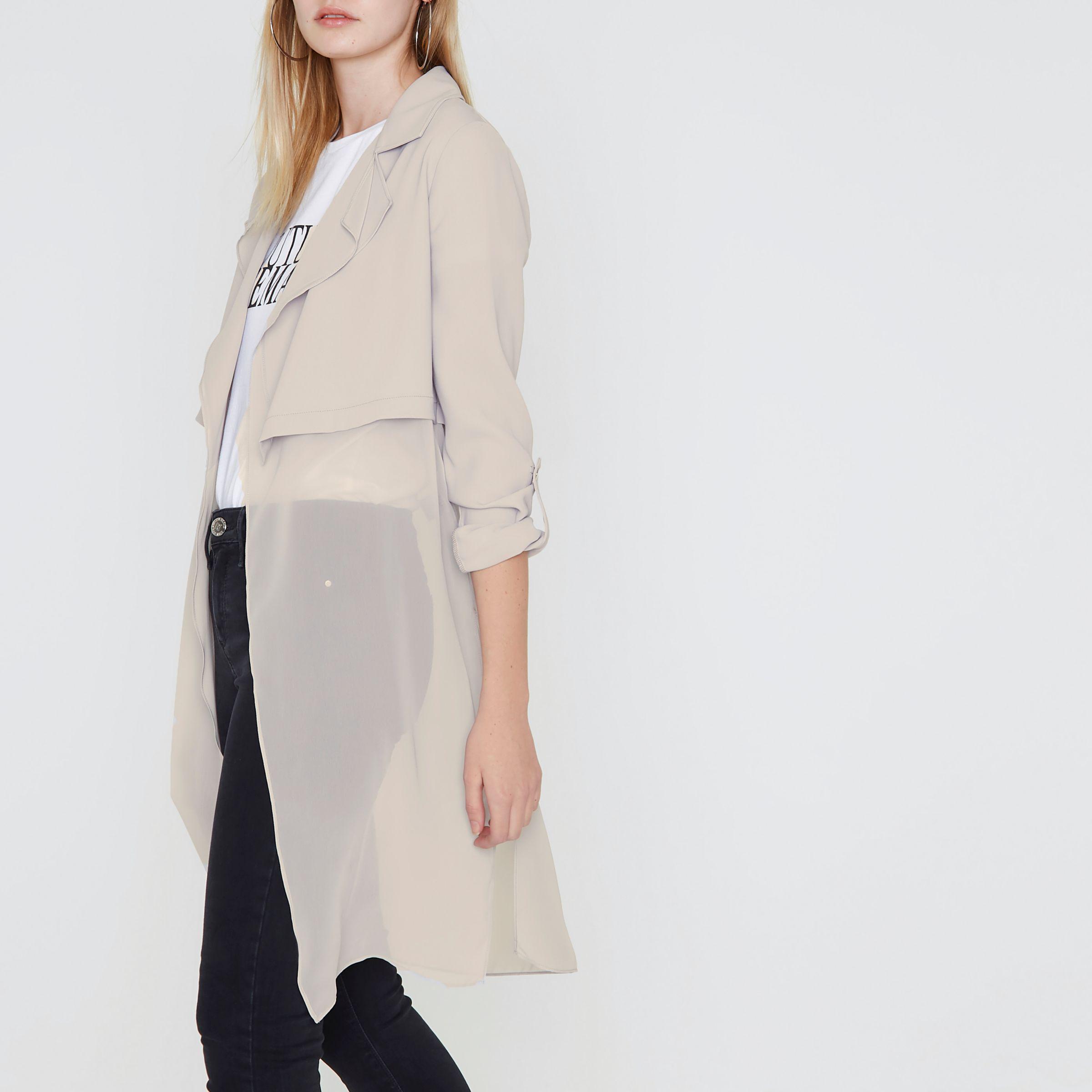 sheer duster jacket