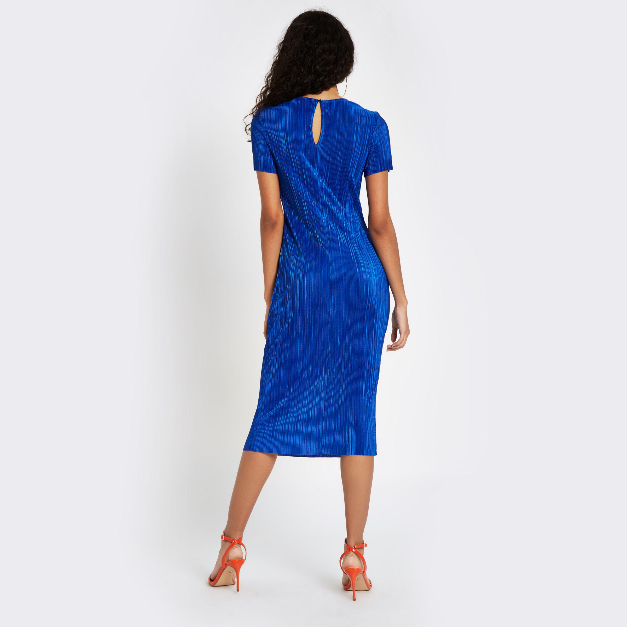 river island blue beach dress