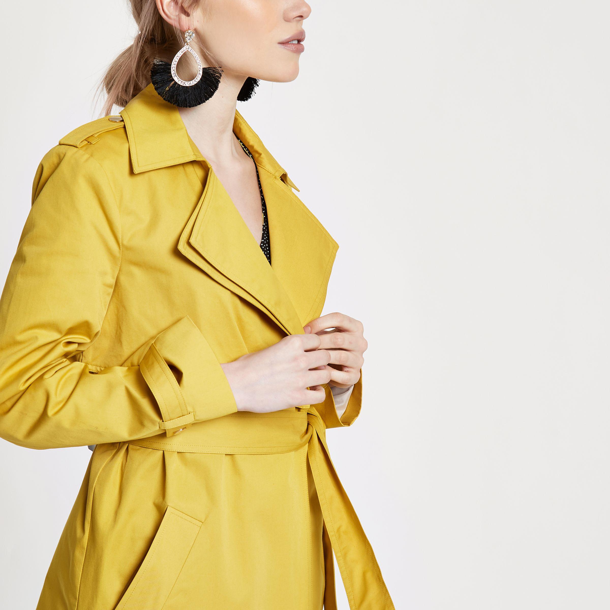 petite mustard coat