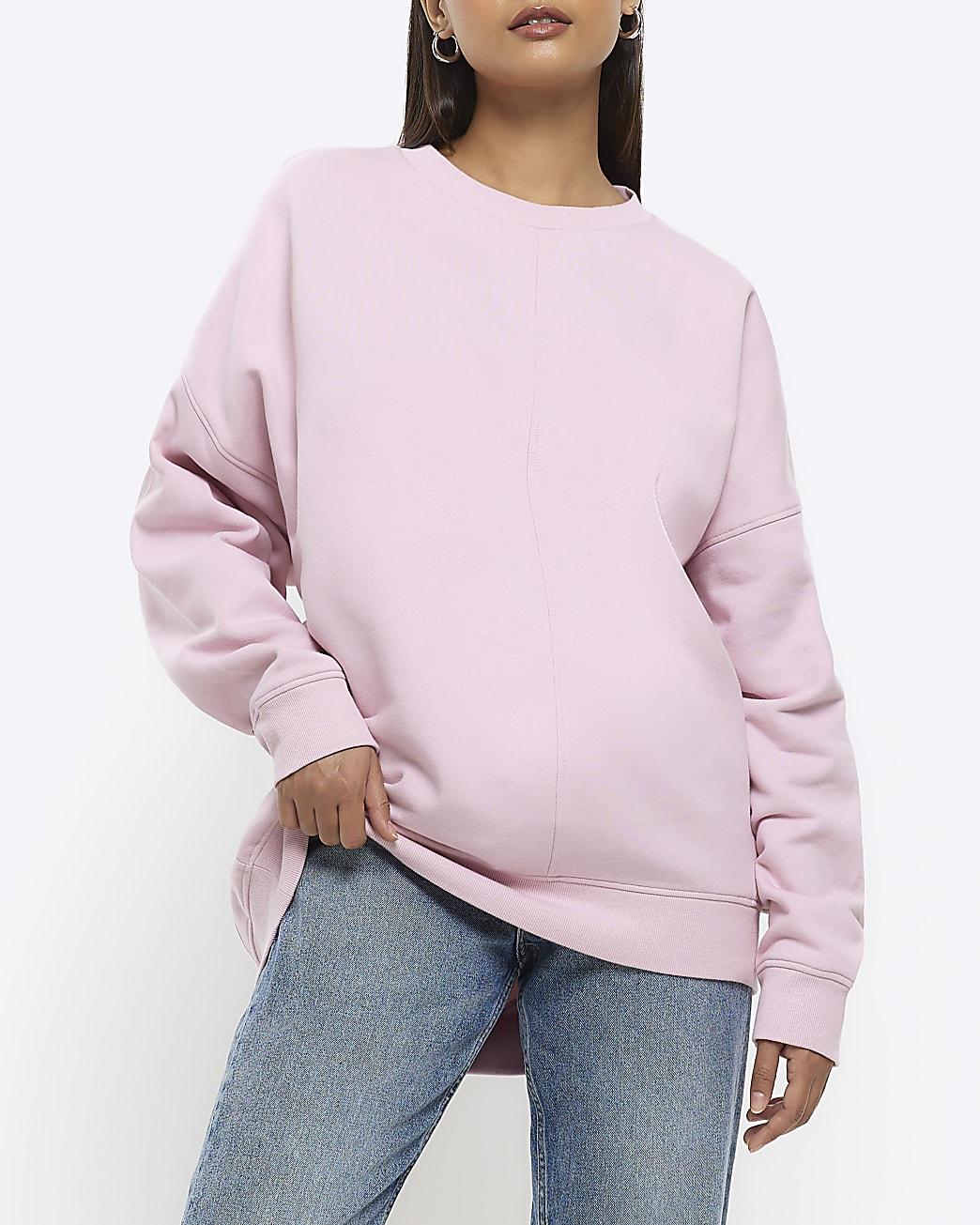 River Island Pink Oversized Sweatshirt in Purple | Lyst Canada