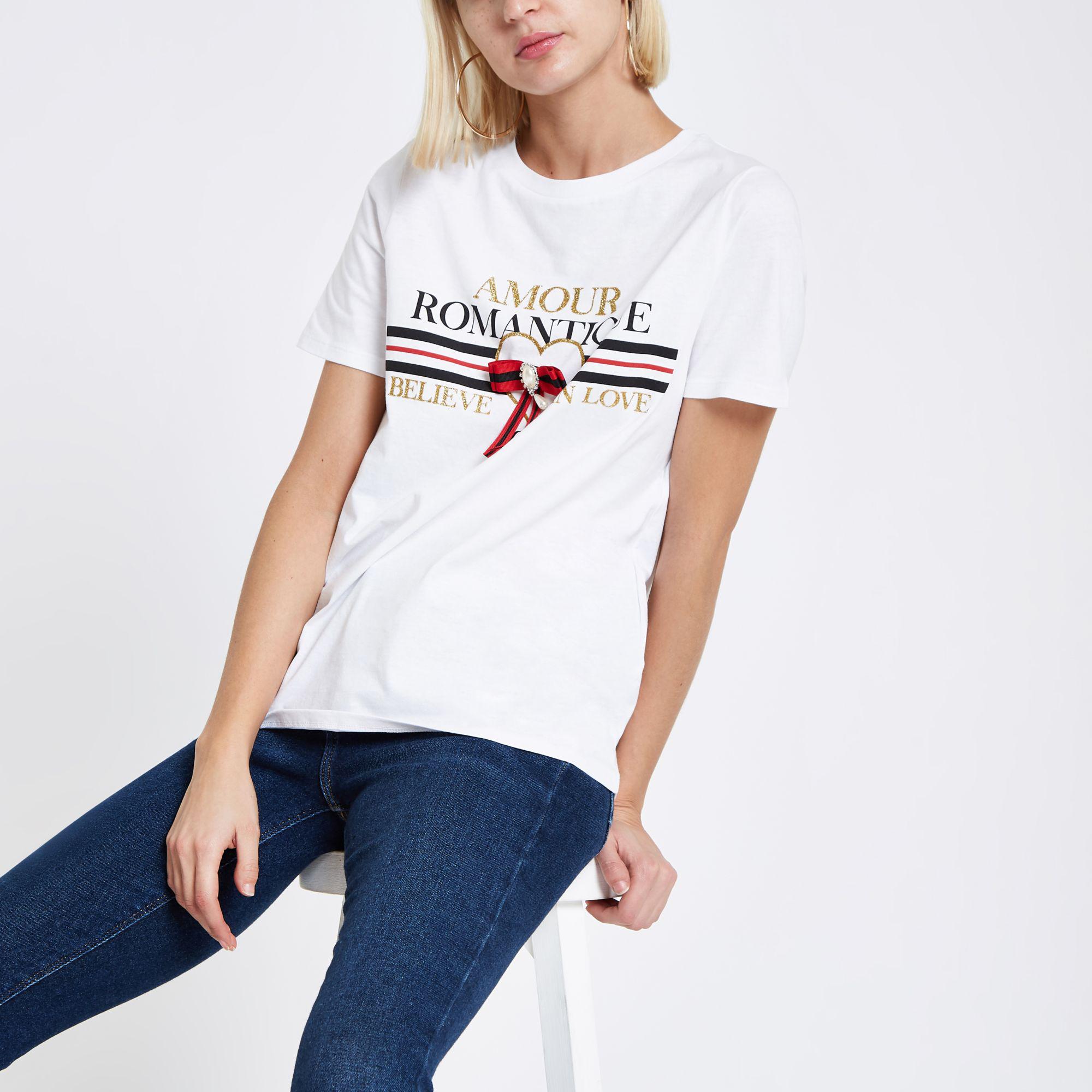 حبل لصق تبادل river island ladies t shirts -