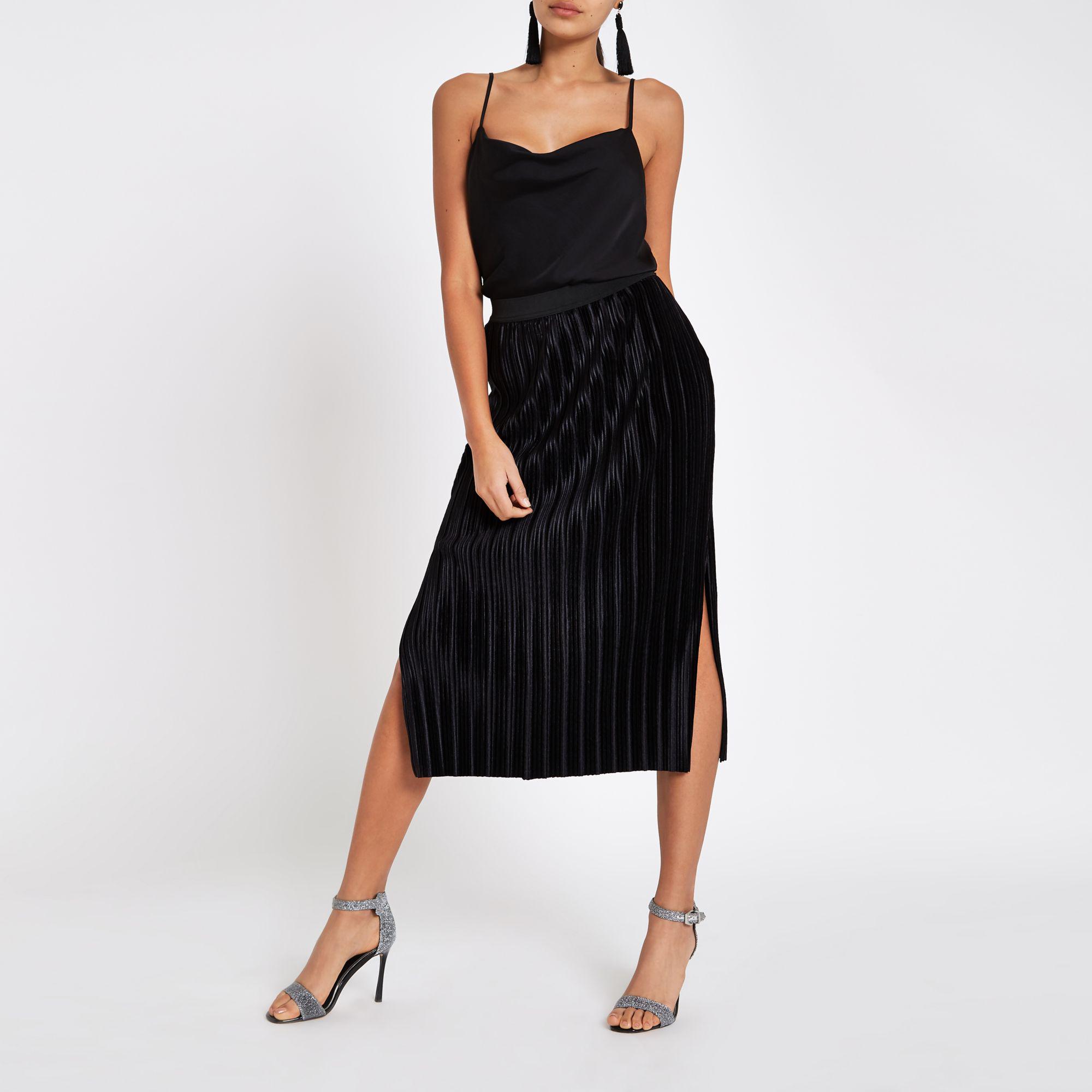 river island velvet plisse midi dress