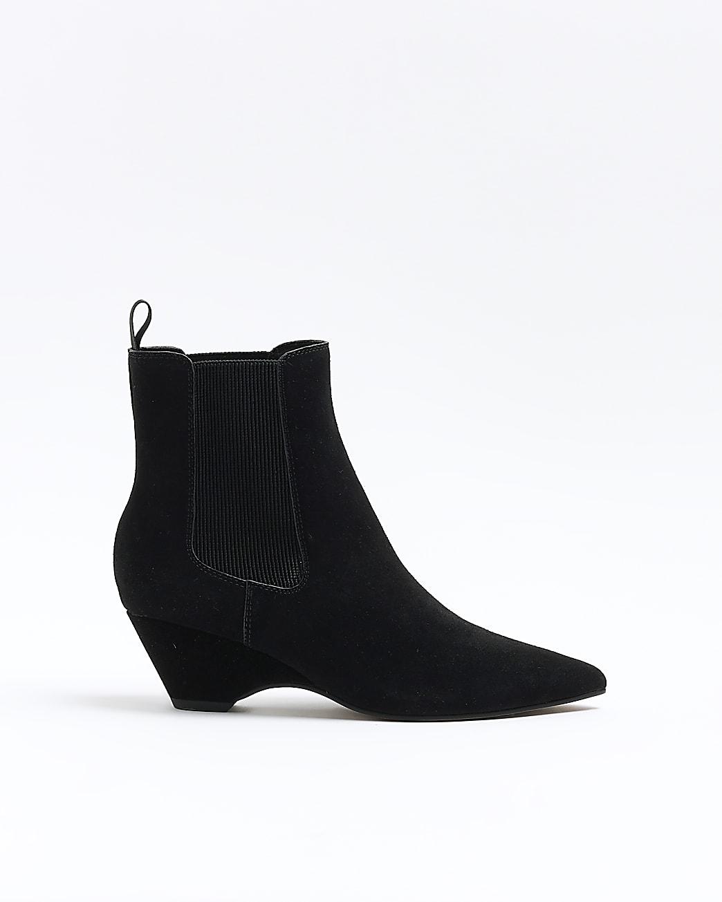 river island ladies black boots