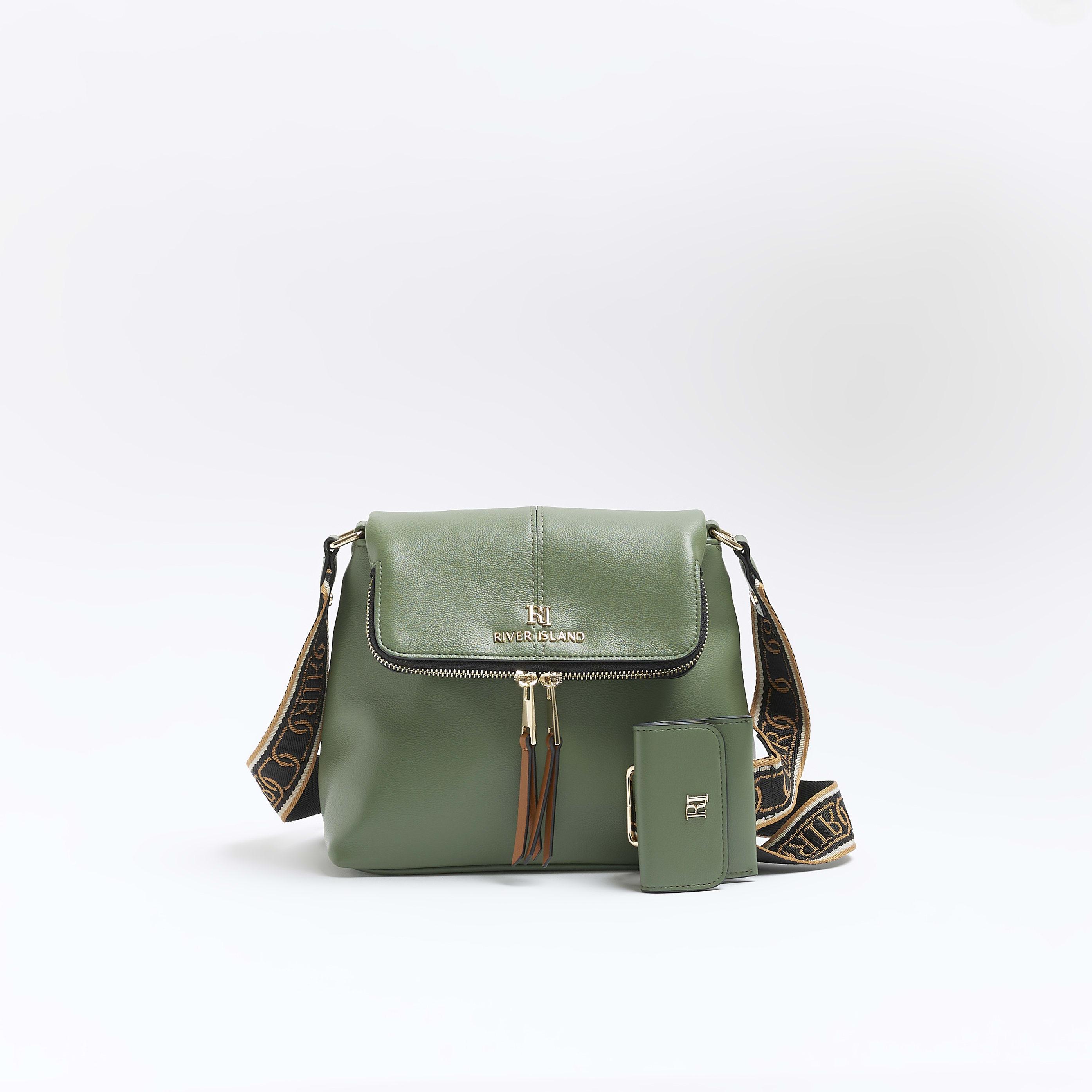 River Island Fold Over Cross Body Bag in Green Lyst UK