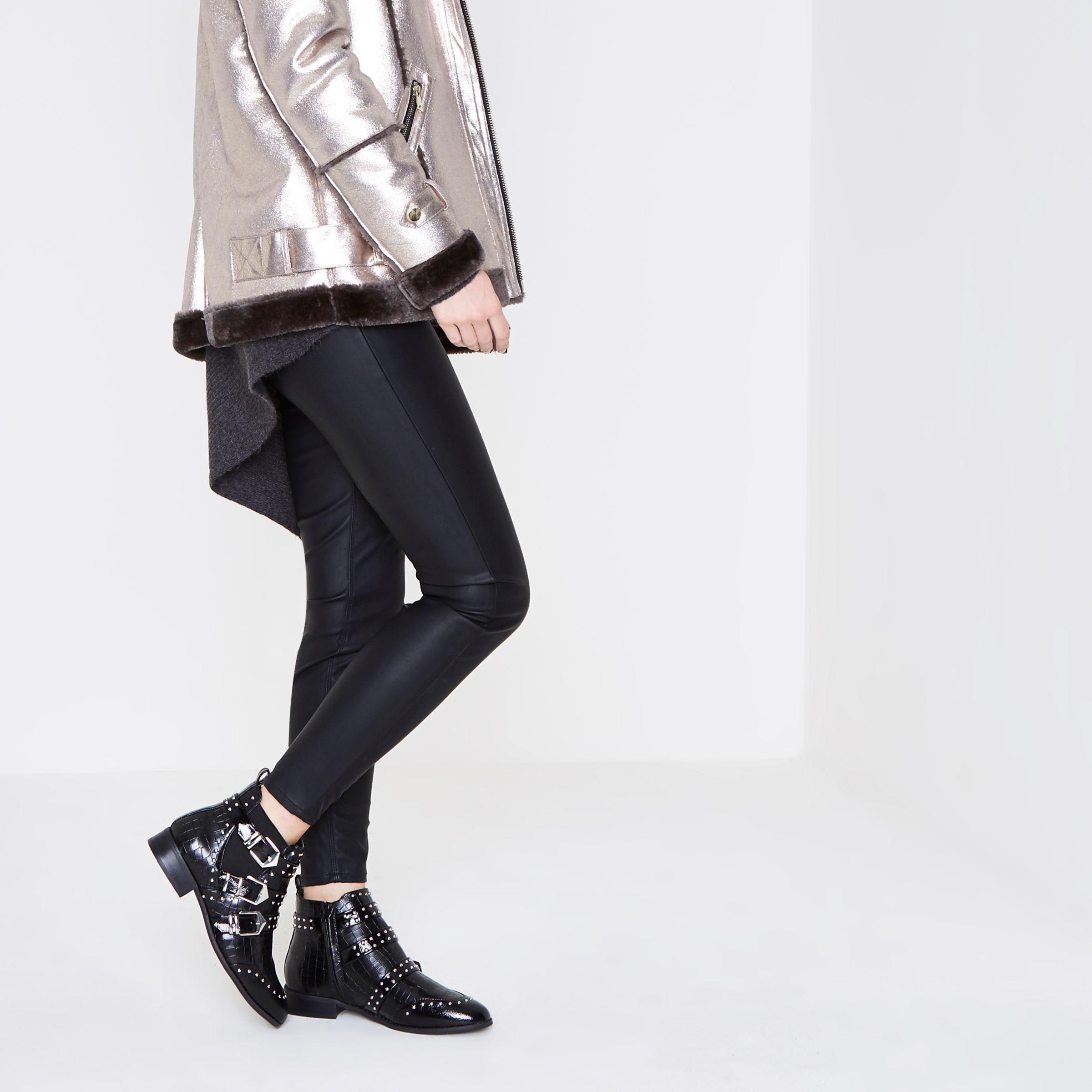 multi buckle ankle boots