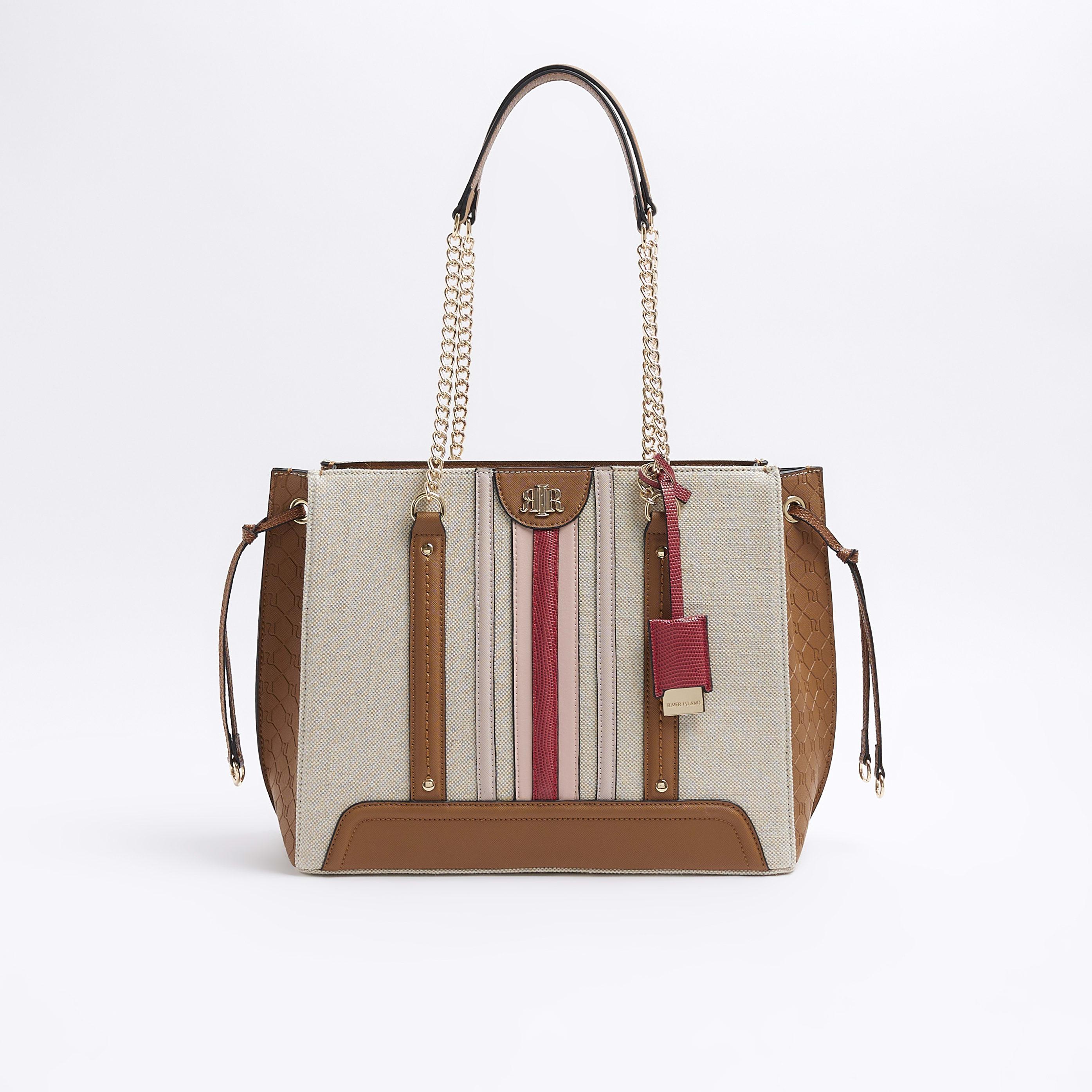 Canvas Chain Shopper Bag