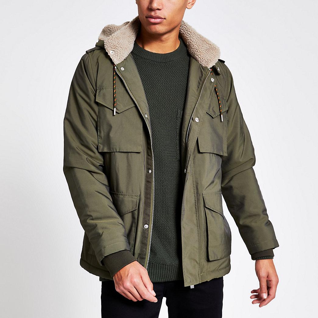 borg lined parka