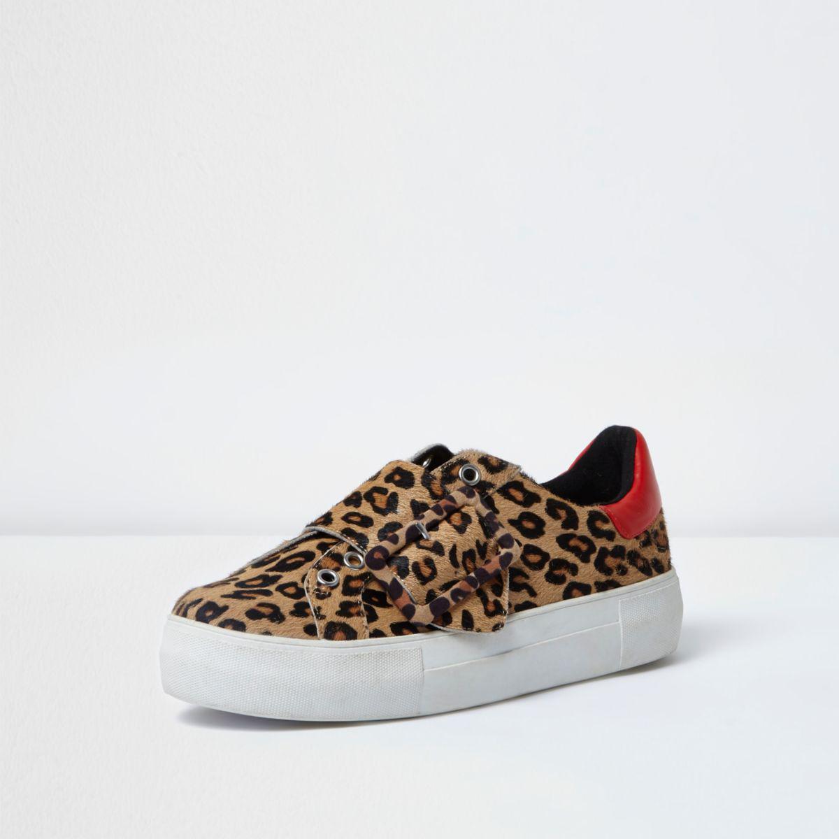 platform leopard trainers