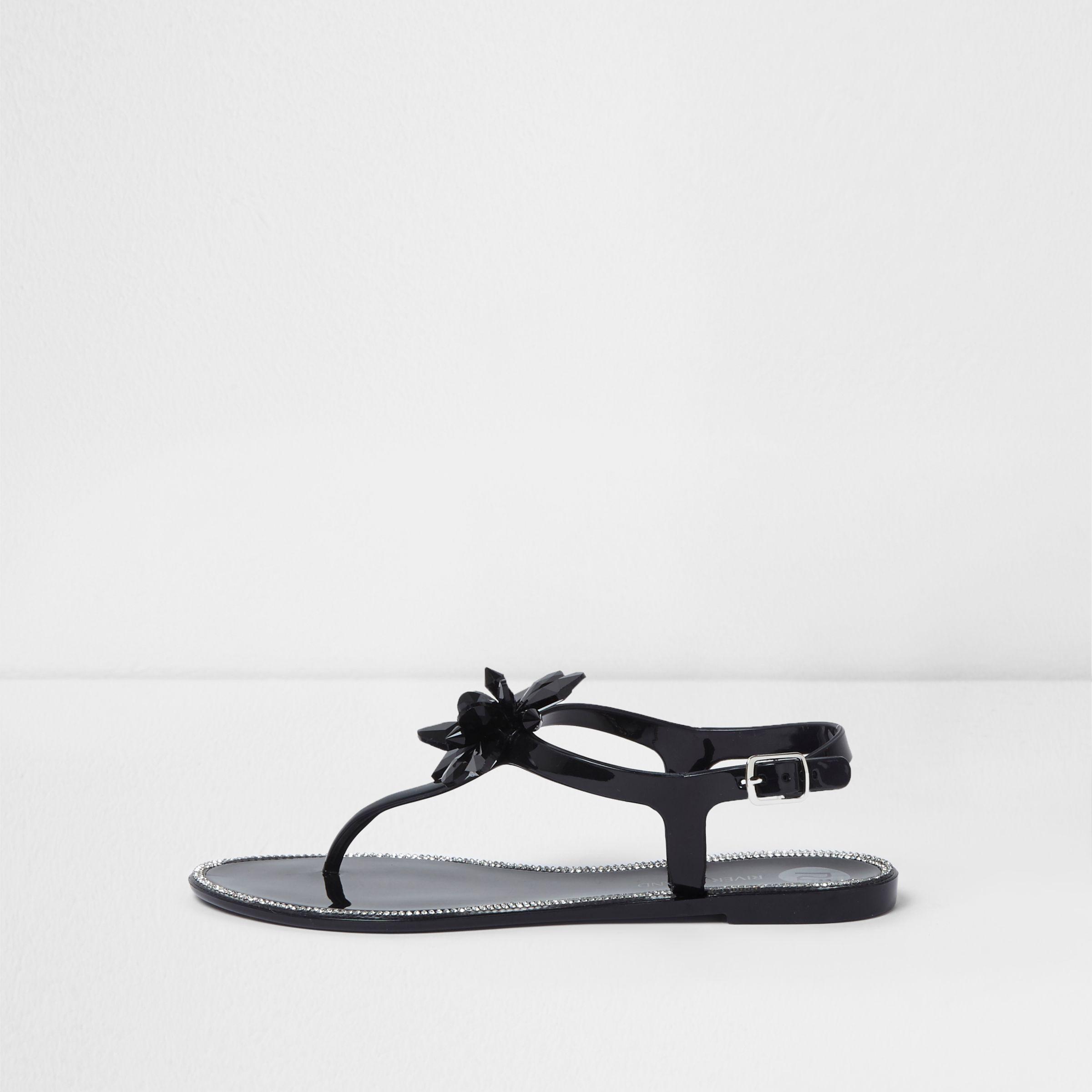 river island jelly flip flops