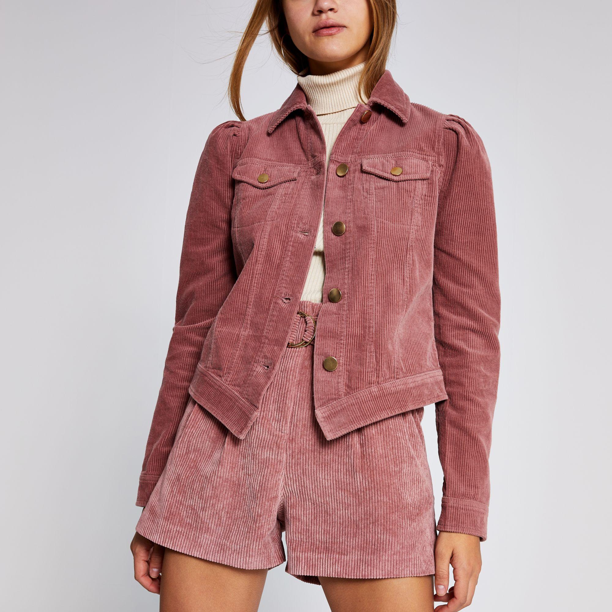 Pink fitted shop jacket