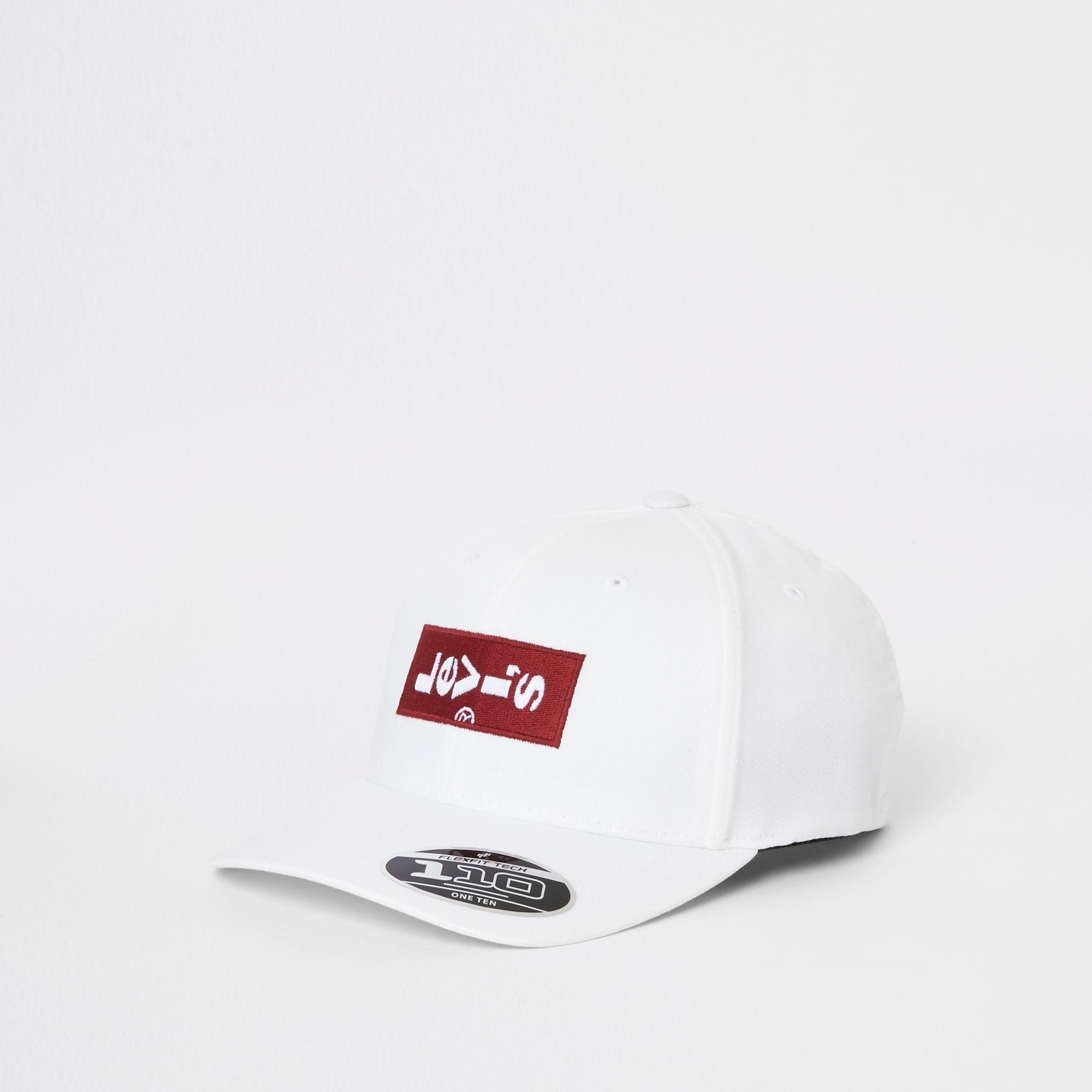 white levis hat