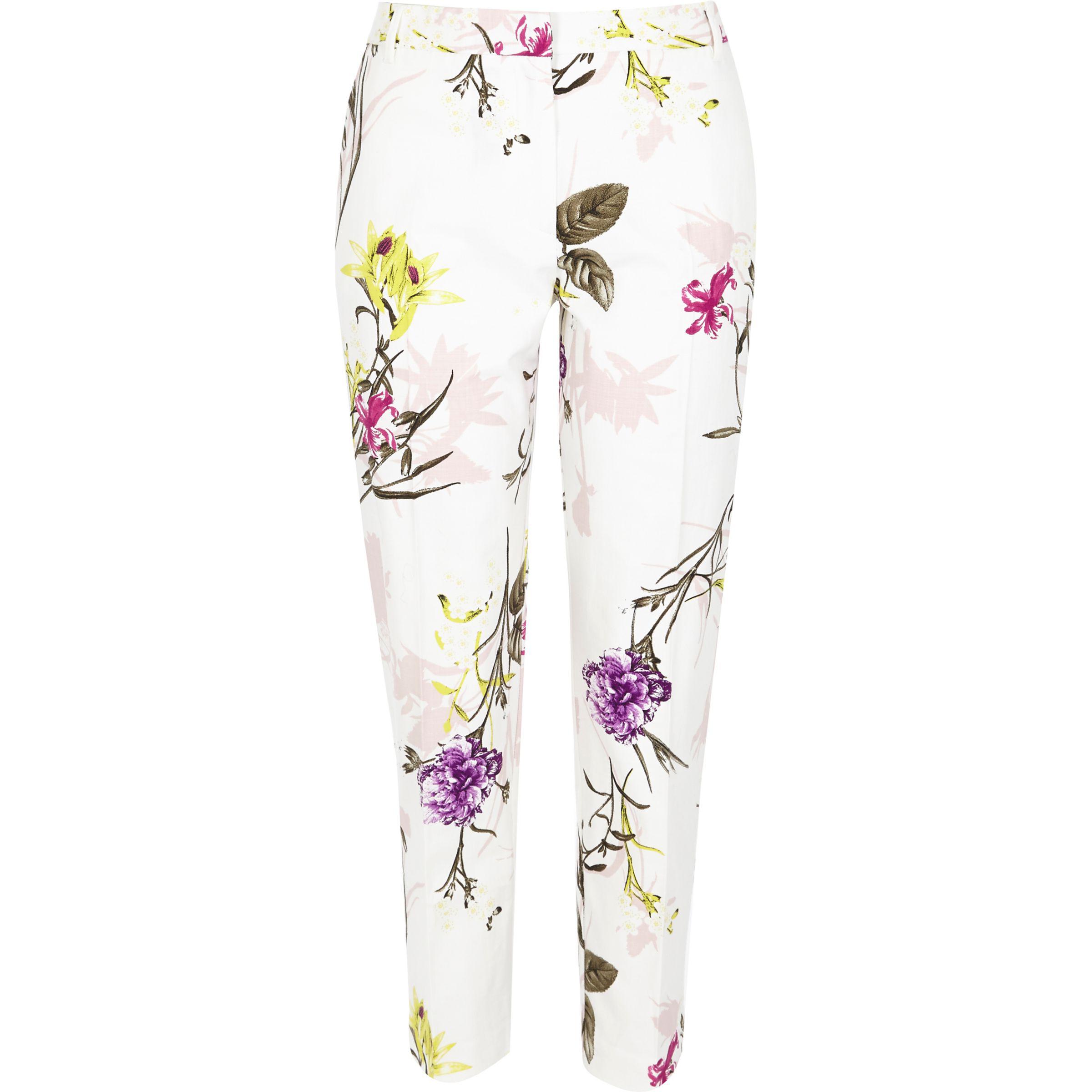 cream cigarette trousers