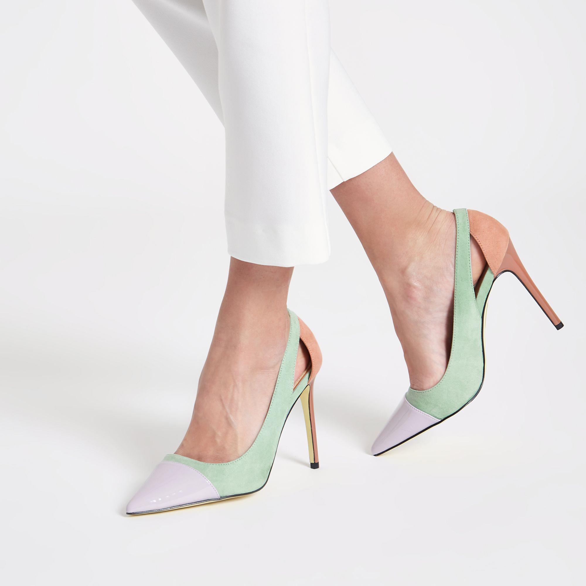 river island green heels