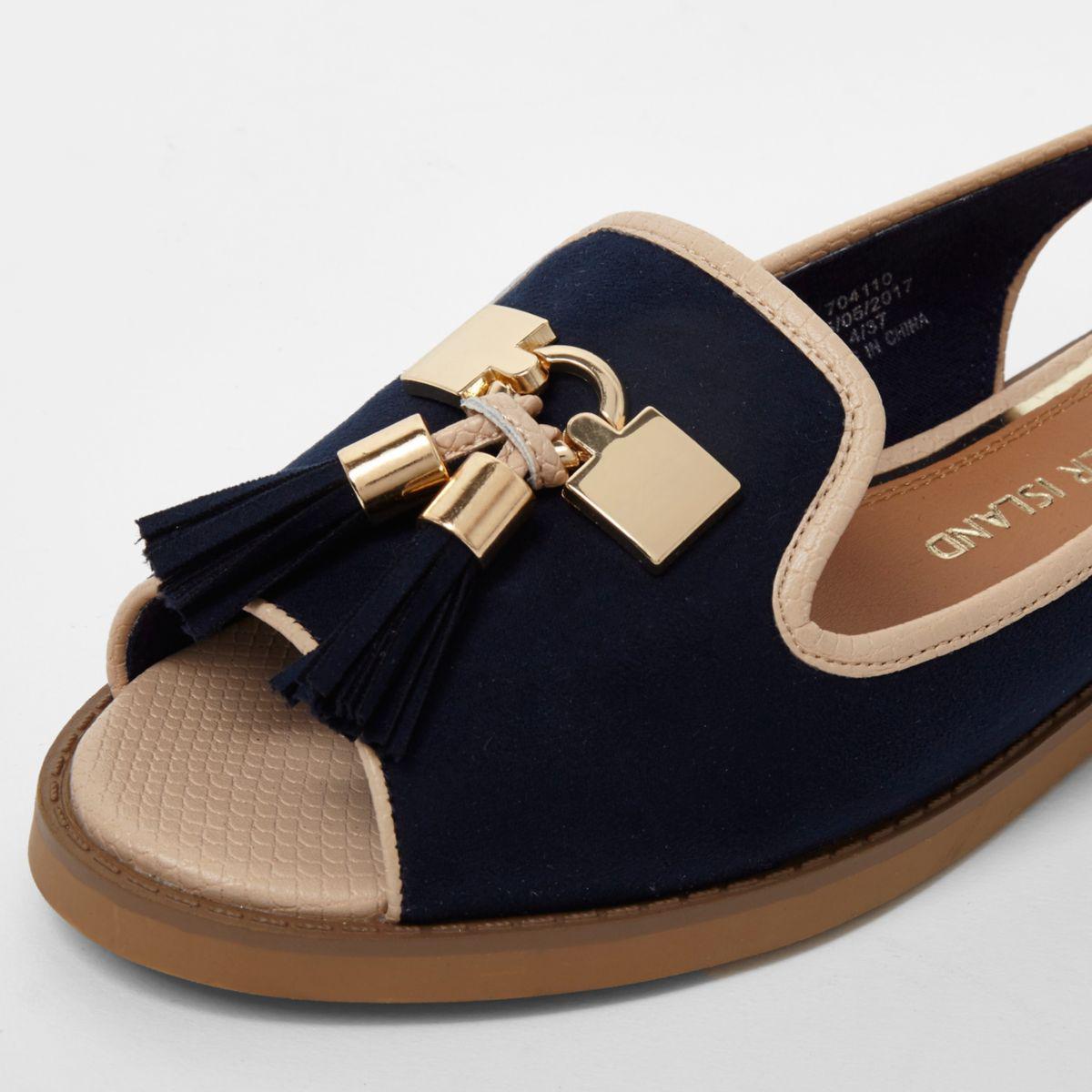 river island peep toe