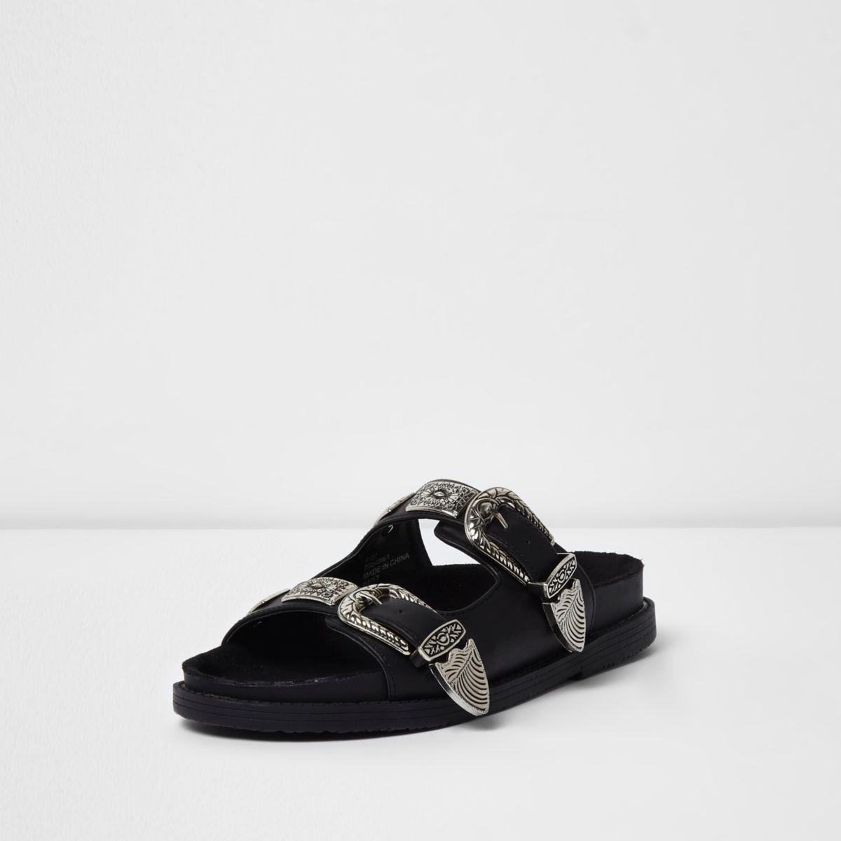 black buckle slides