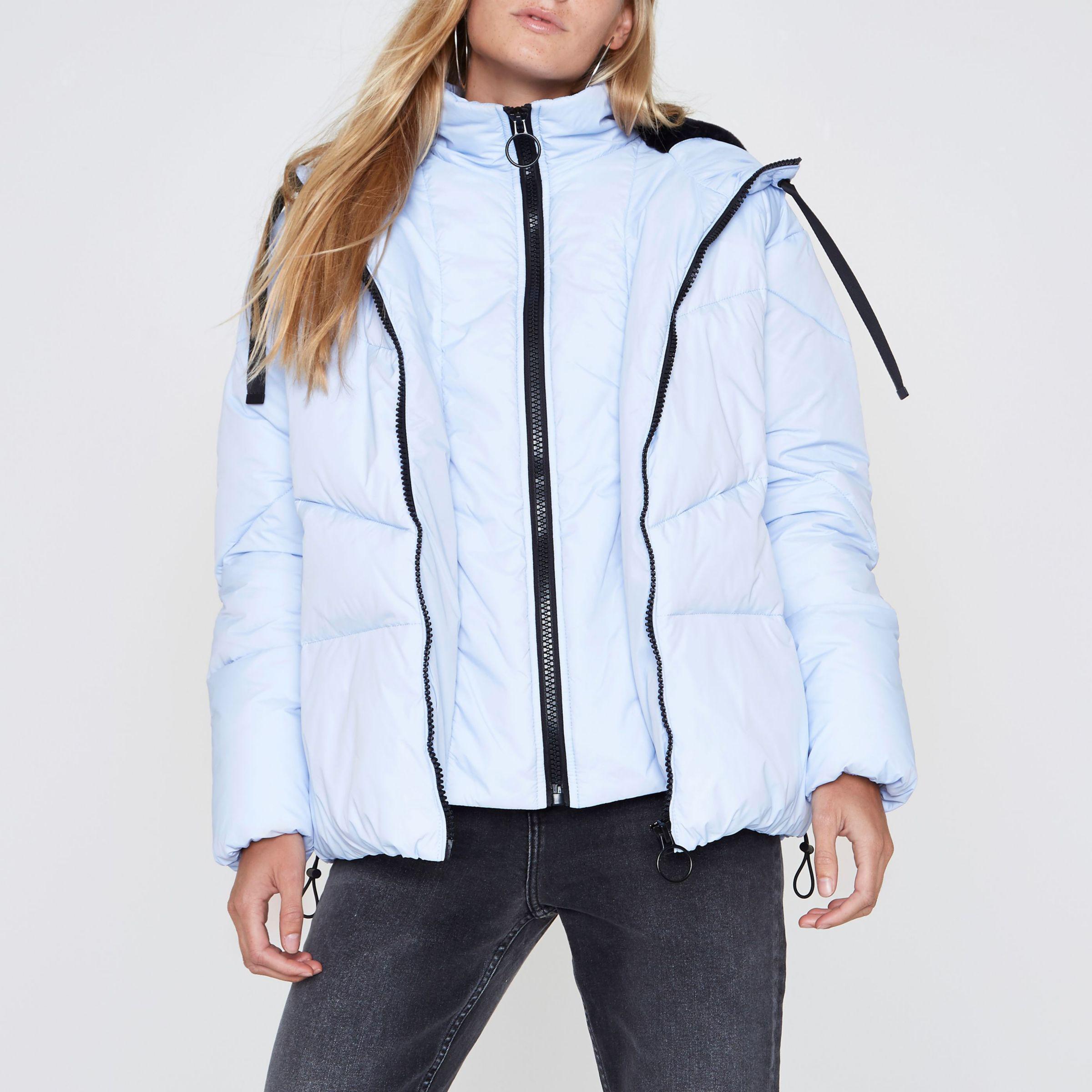 navy blue down jacket