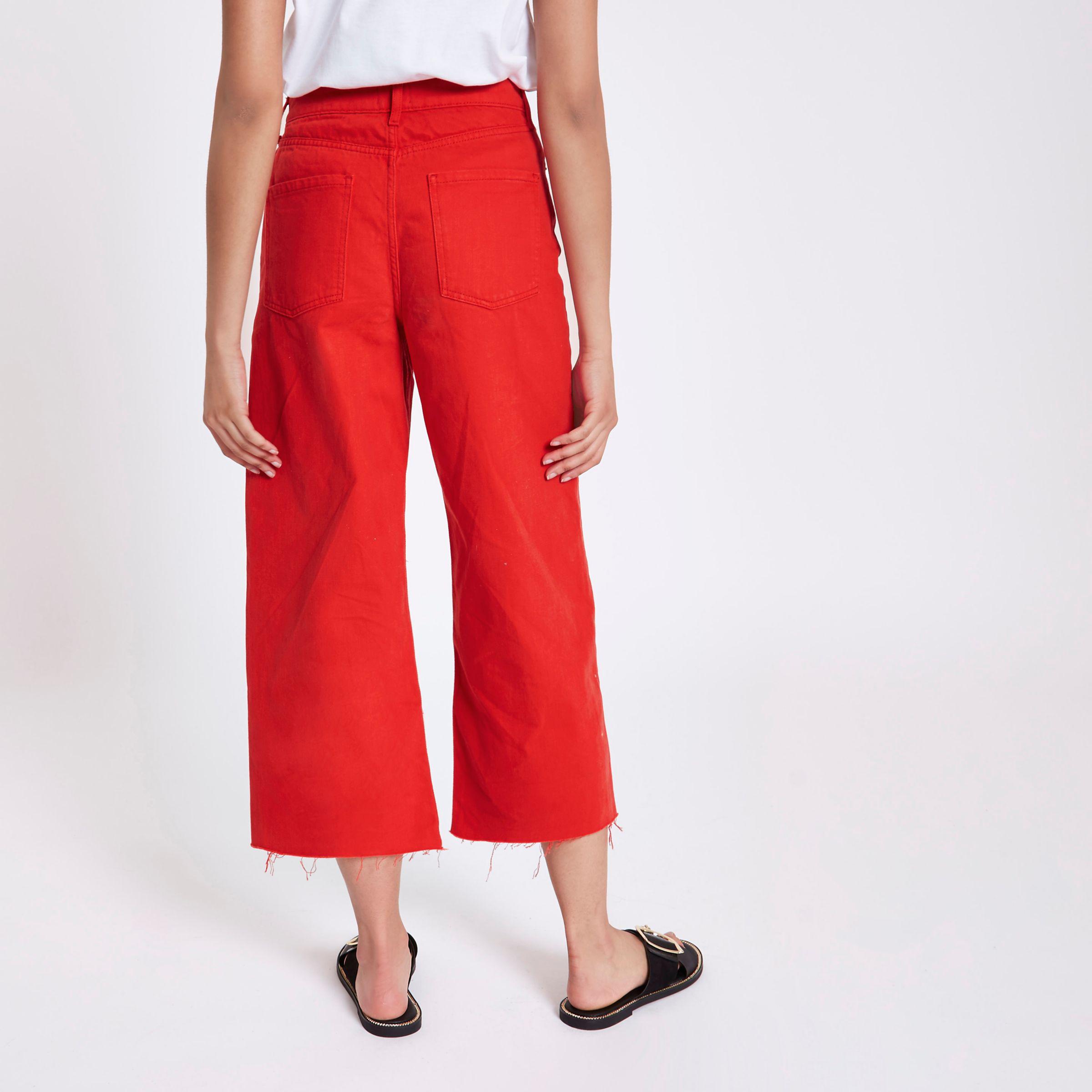 red jeans river island