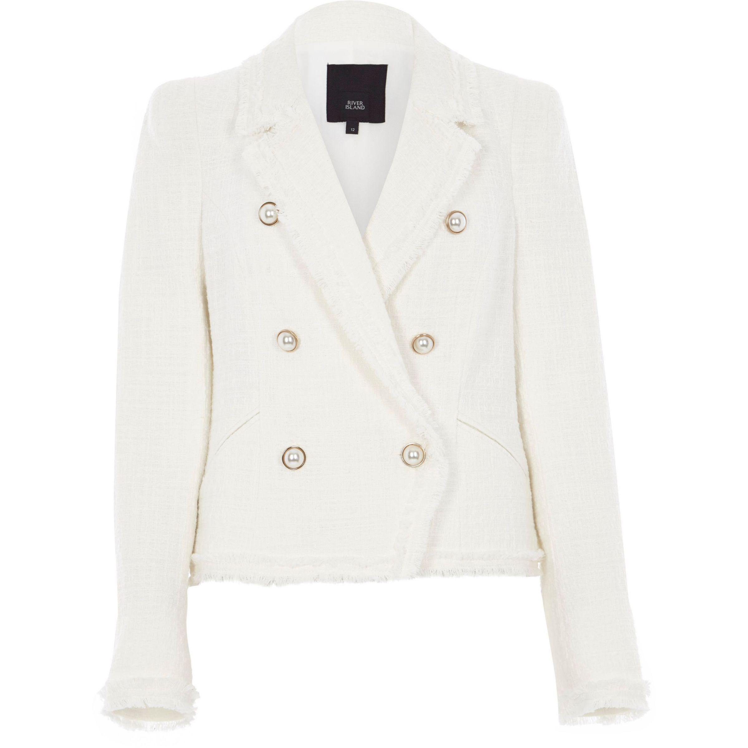 river island white jacket