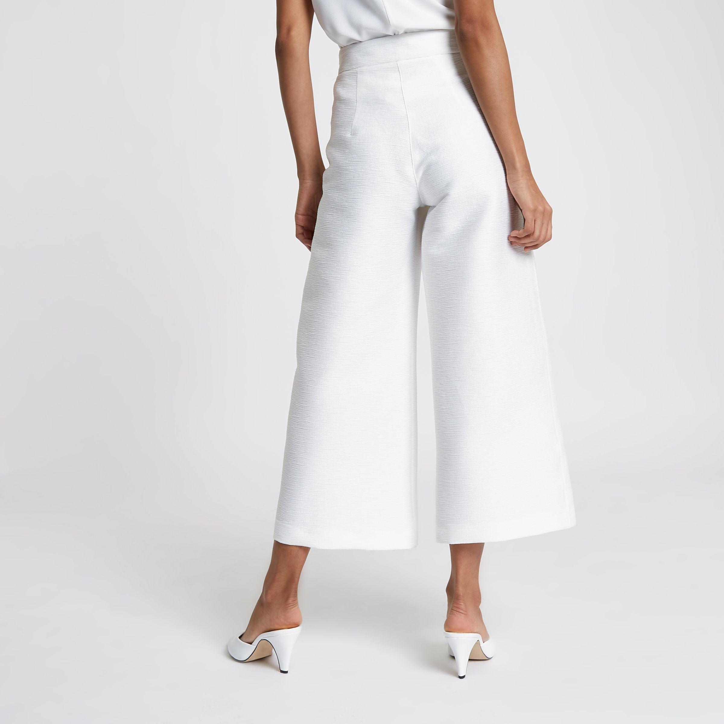 Cotton Petite Cropped Wide Leg Culottes 