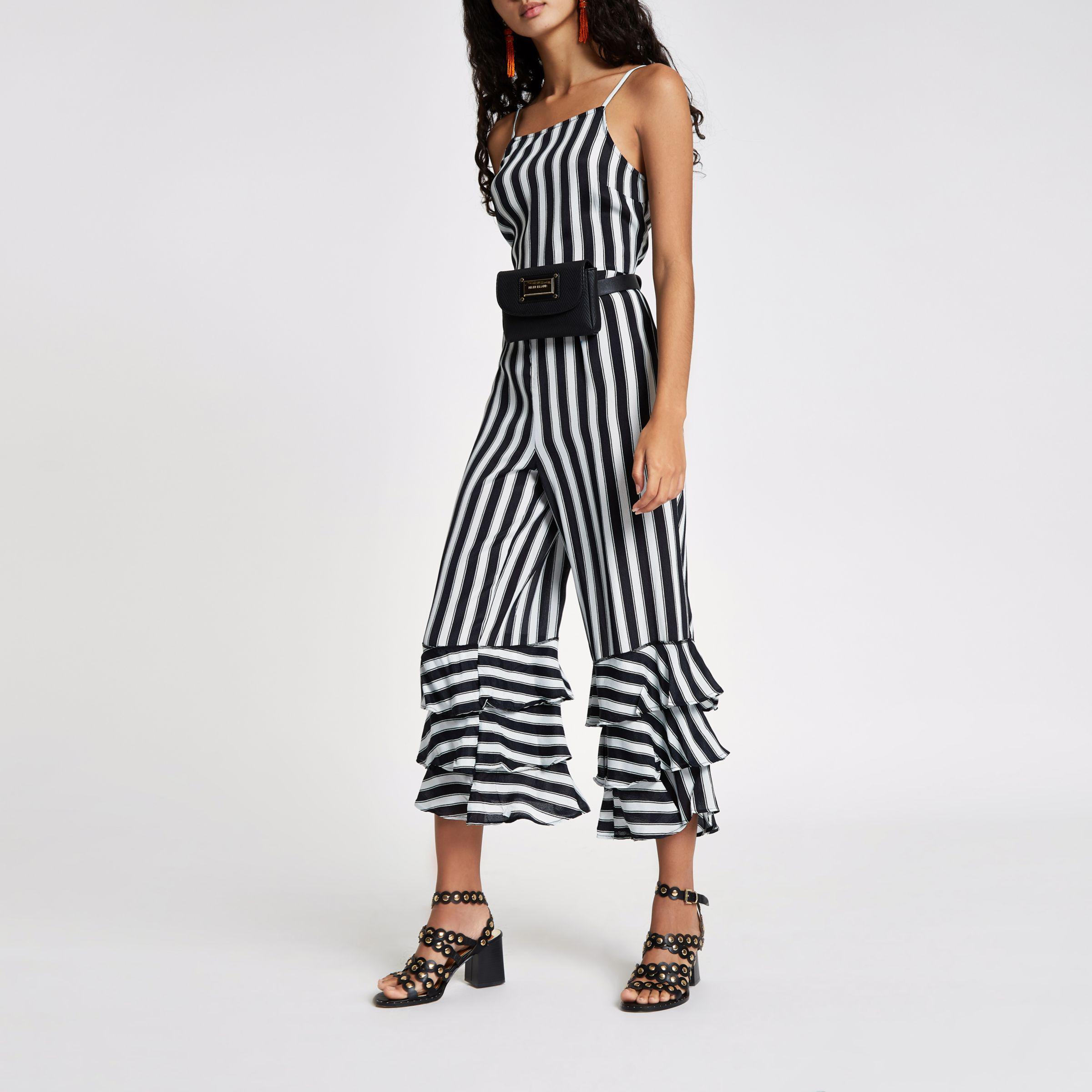 river island stripe jumpsuit