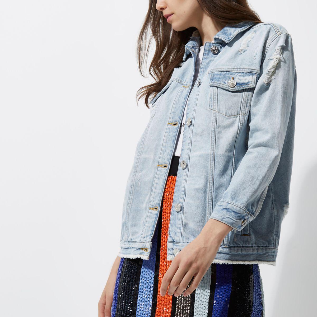 River Island Oversized Denim Jacket 