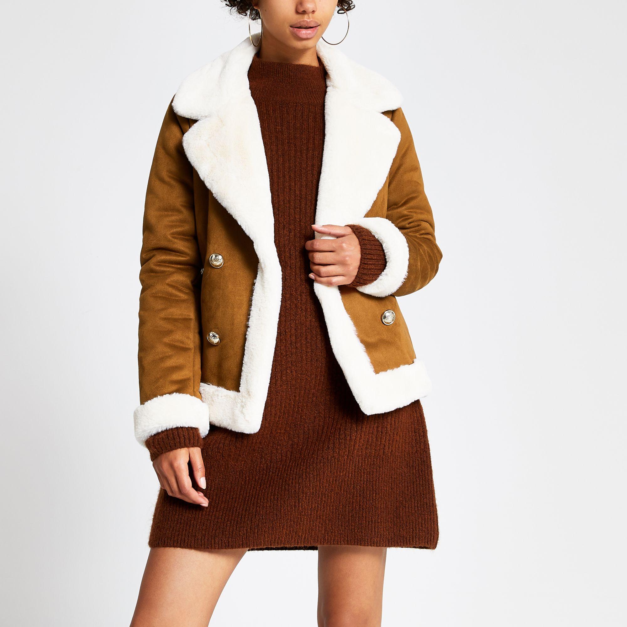 white river shearling coat