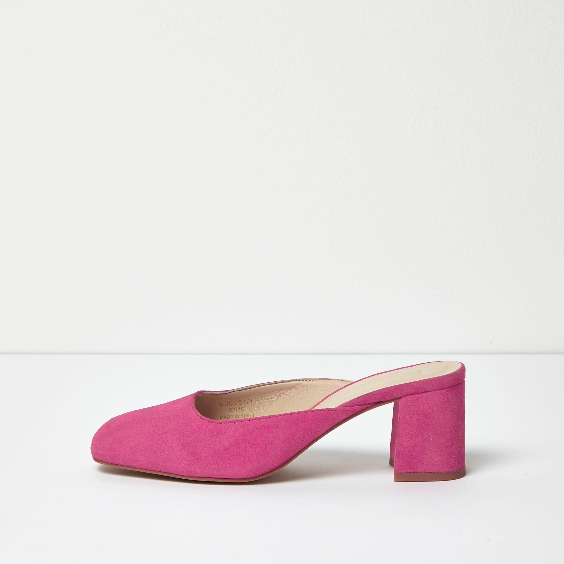 river island mules flat