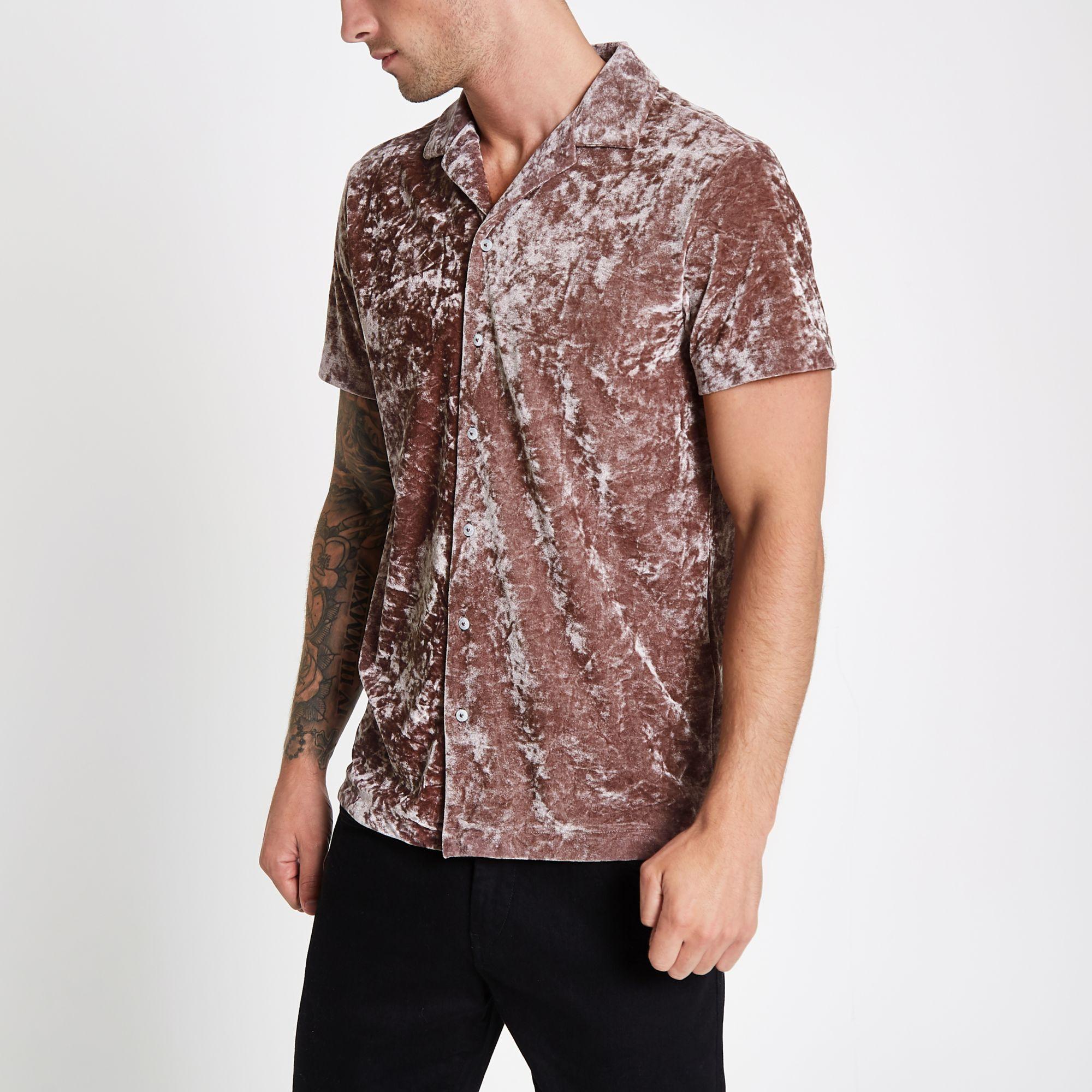 Crushed Velvet Revere Shirt 