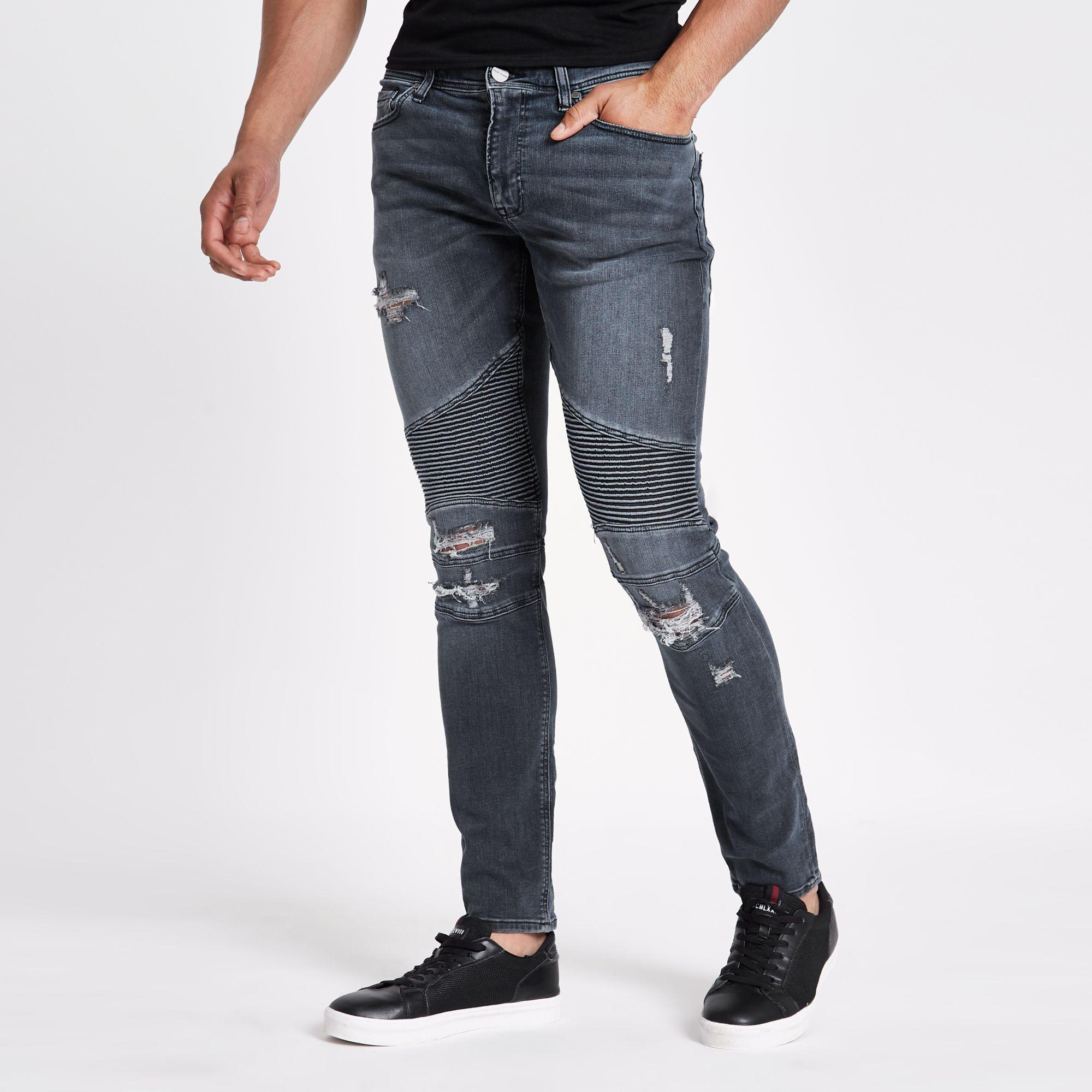 river island biker jeans